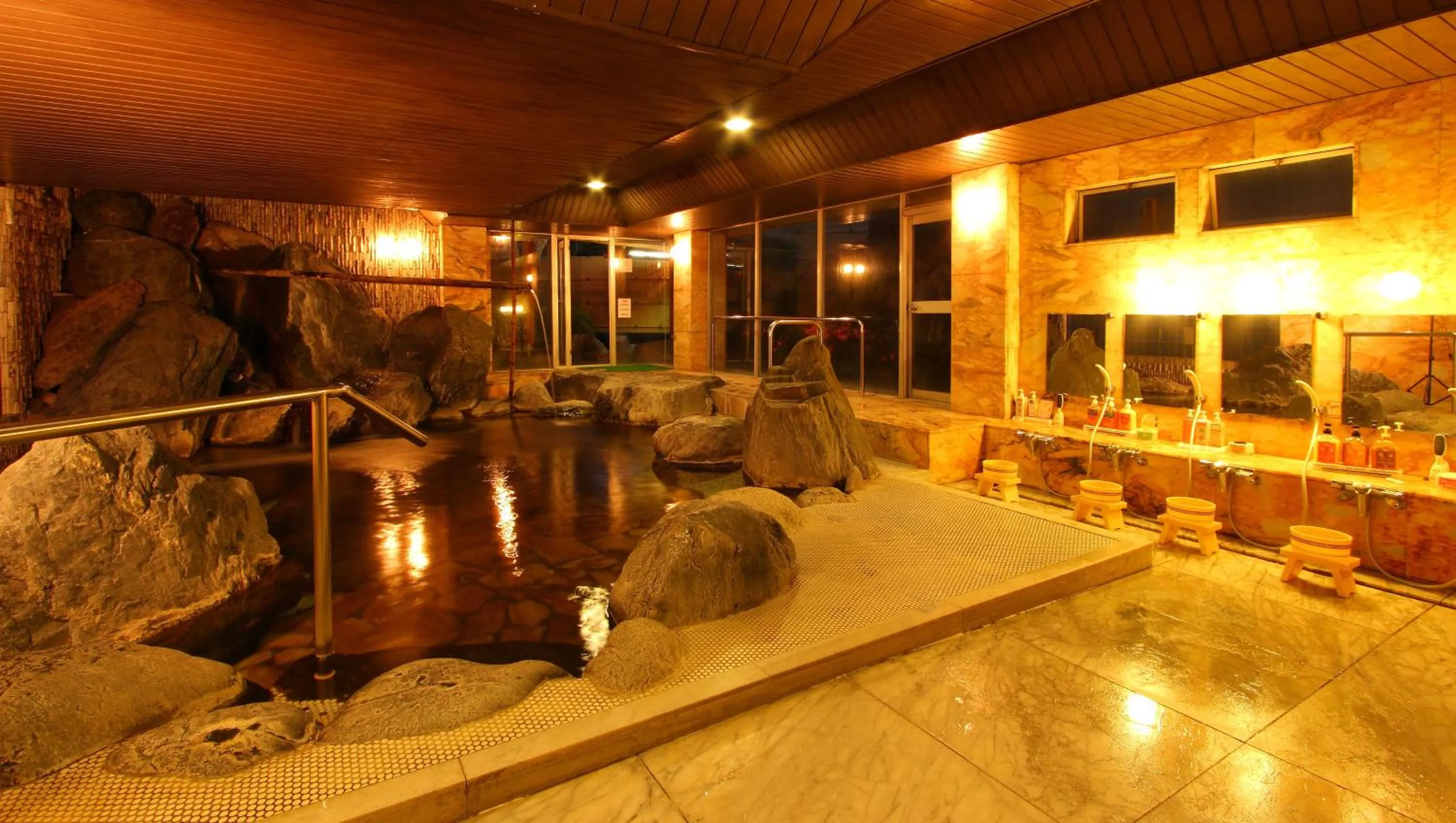 Hot Spring Bath in Isawa View Hotel