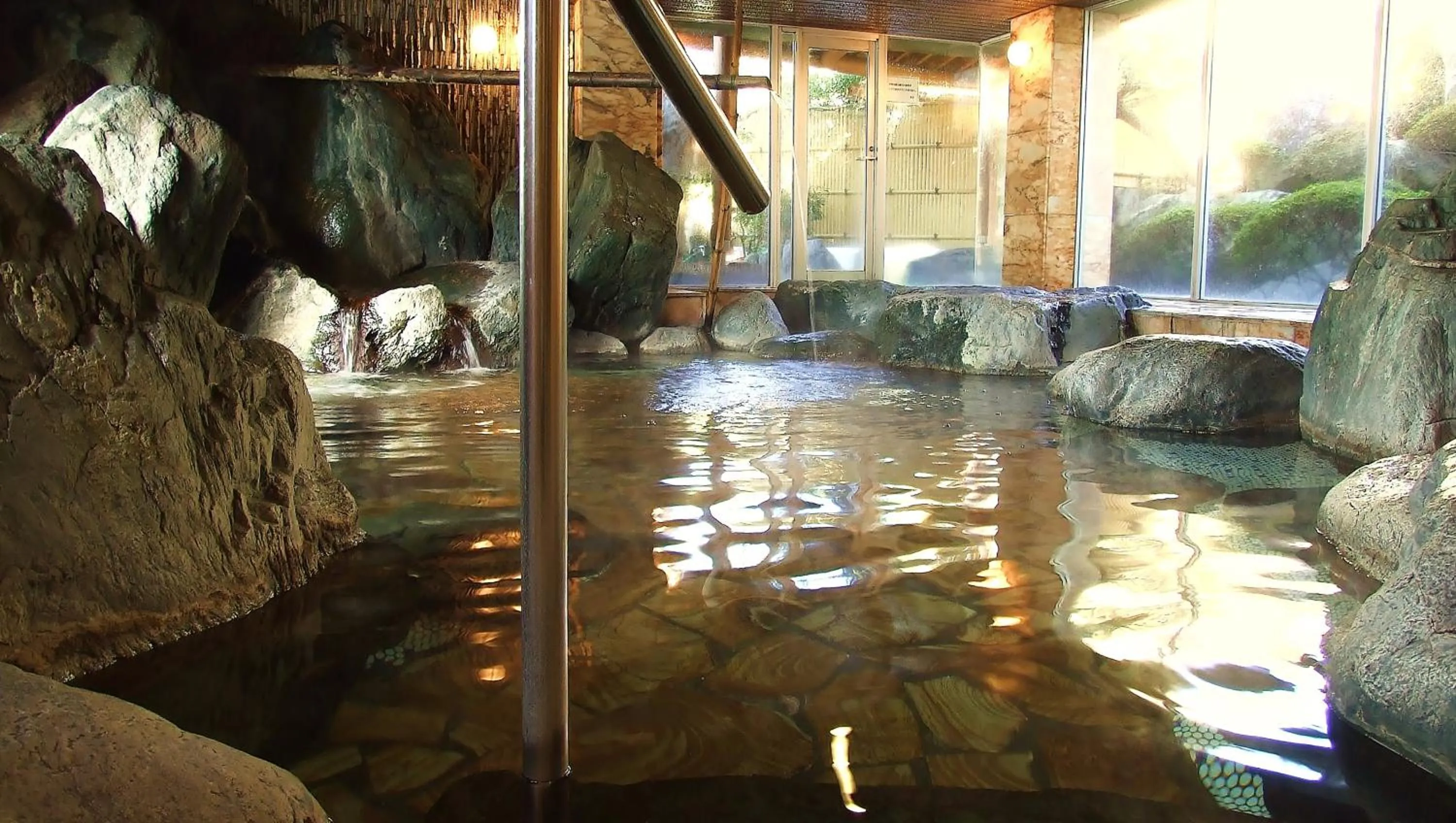 Hot Spring Bath in Isawa View Hotel