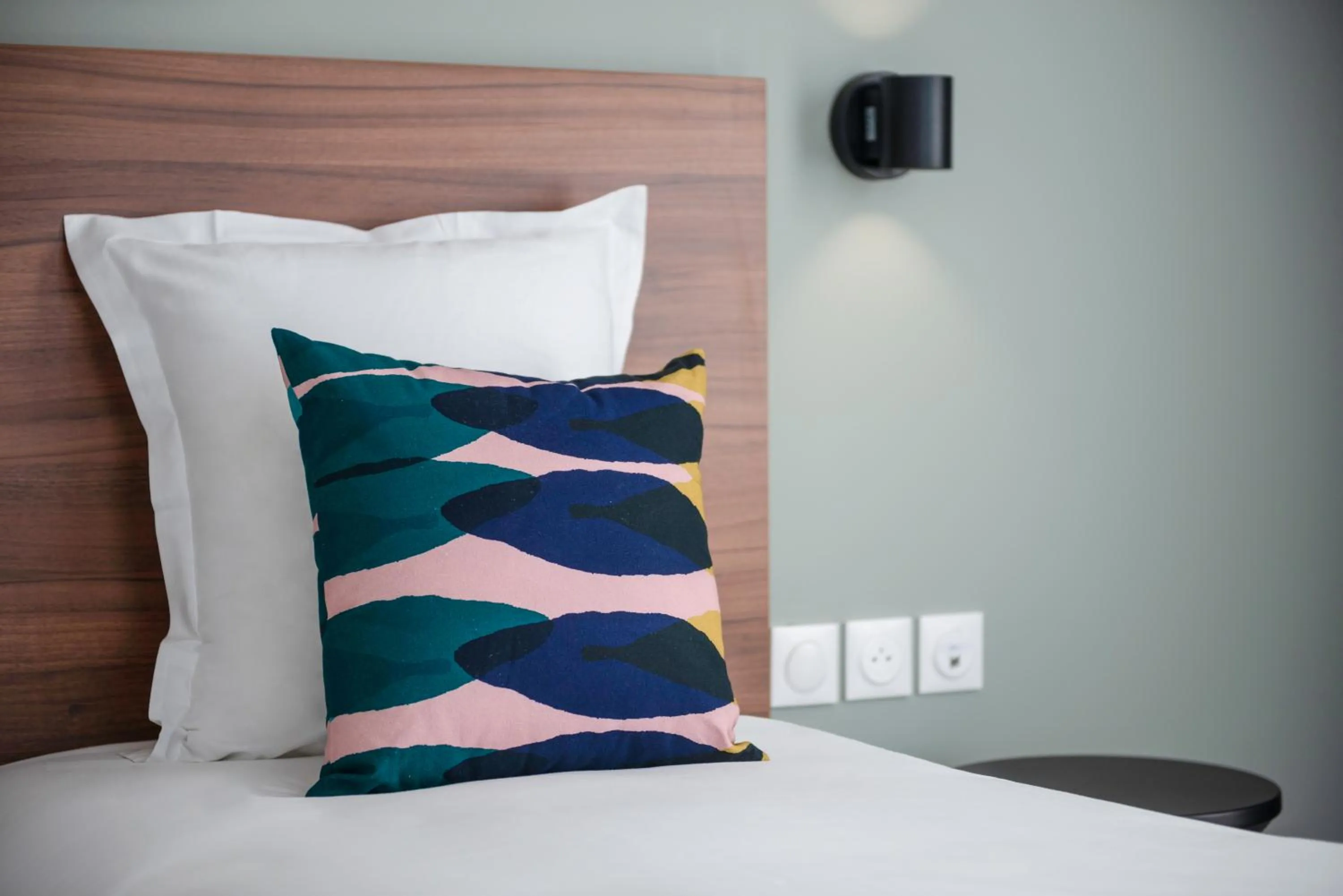 Decorative detail, Bed in The Originals Residence, Le Wax, Lille Est