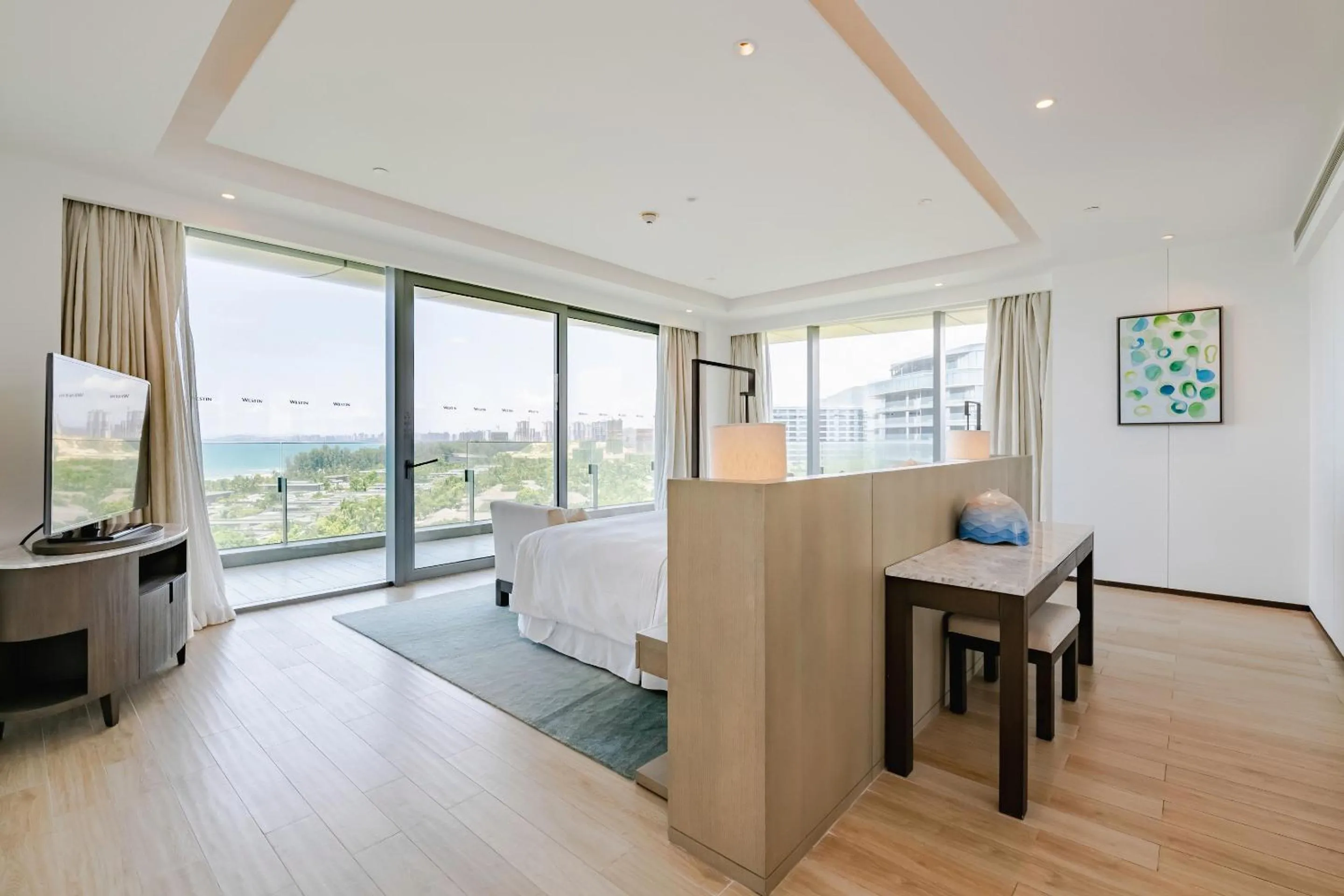 Bed in The Westin Blue Bay Resort & Spa