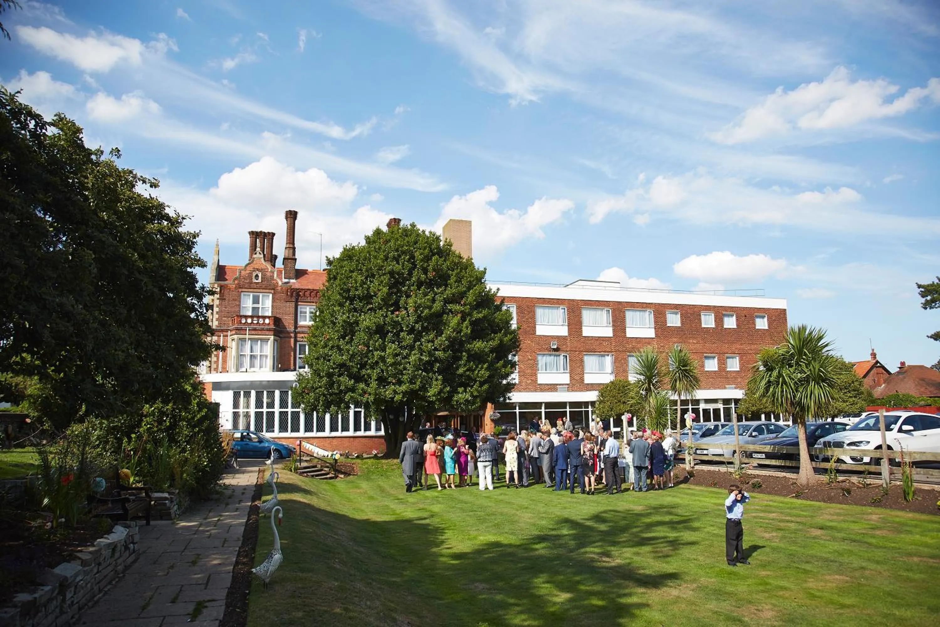 Garden view in The Orwell Hotel