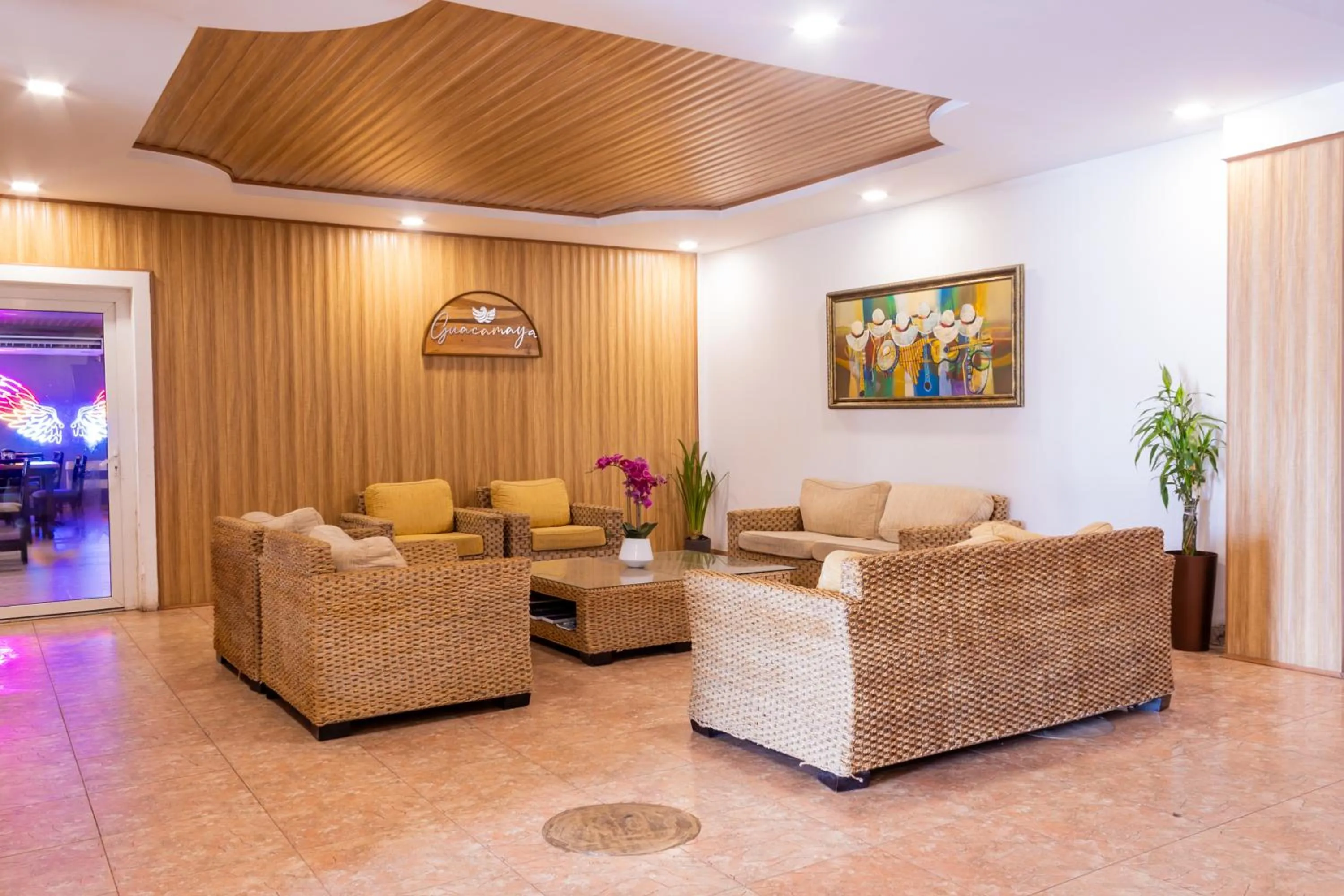 Living room in Hotel Guacamaya
