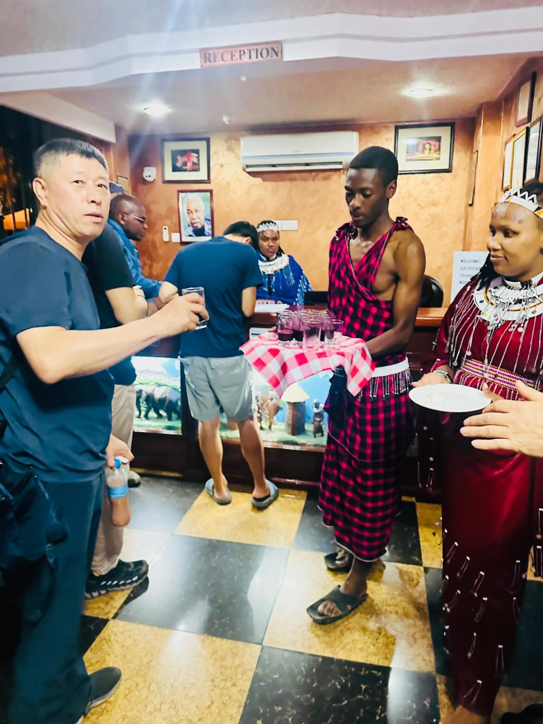 group of guests in Green Mountain Hotel