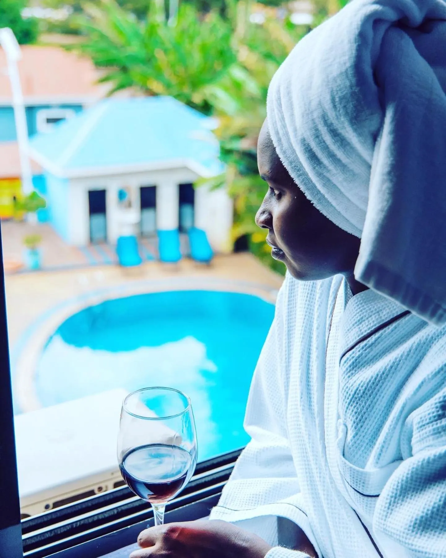 Pool view in Green Mountain Hotel