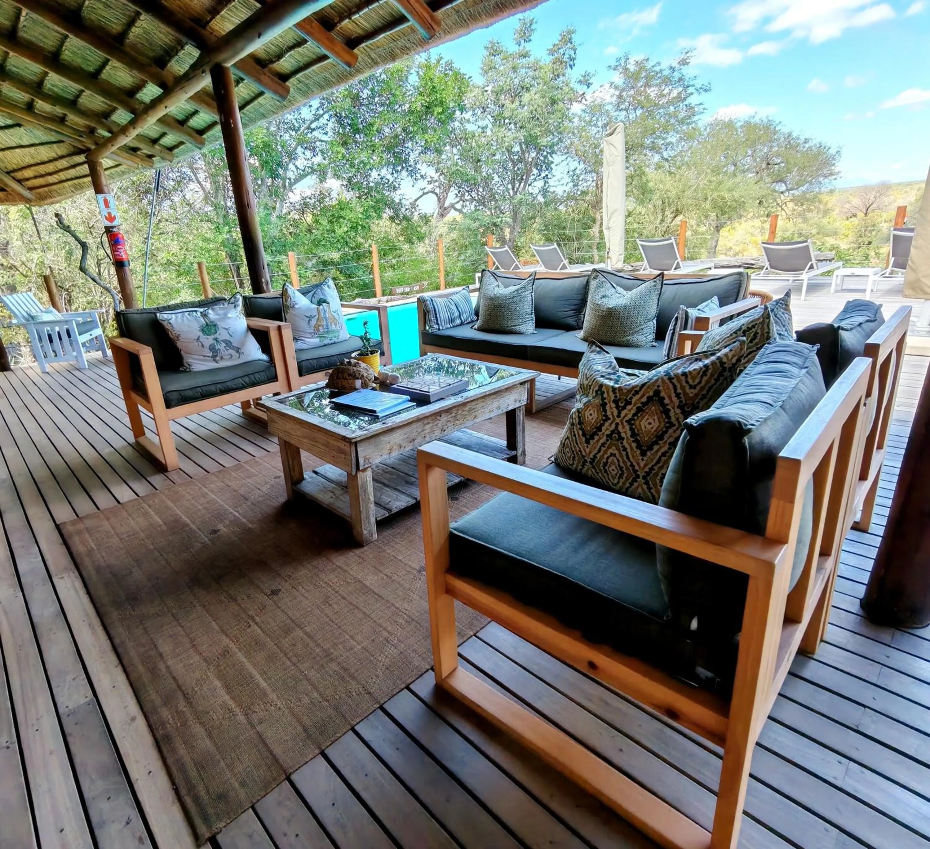 Patio in Sausage Tree Safari Camp