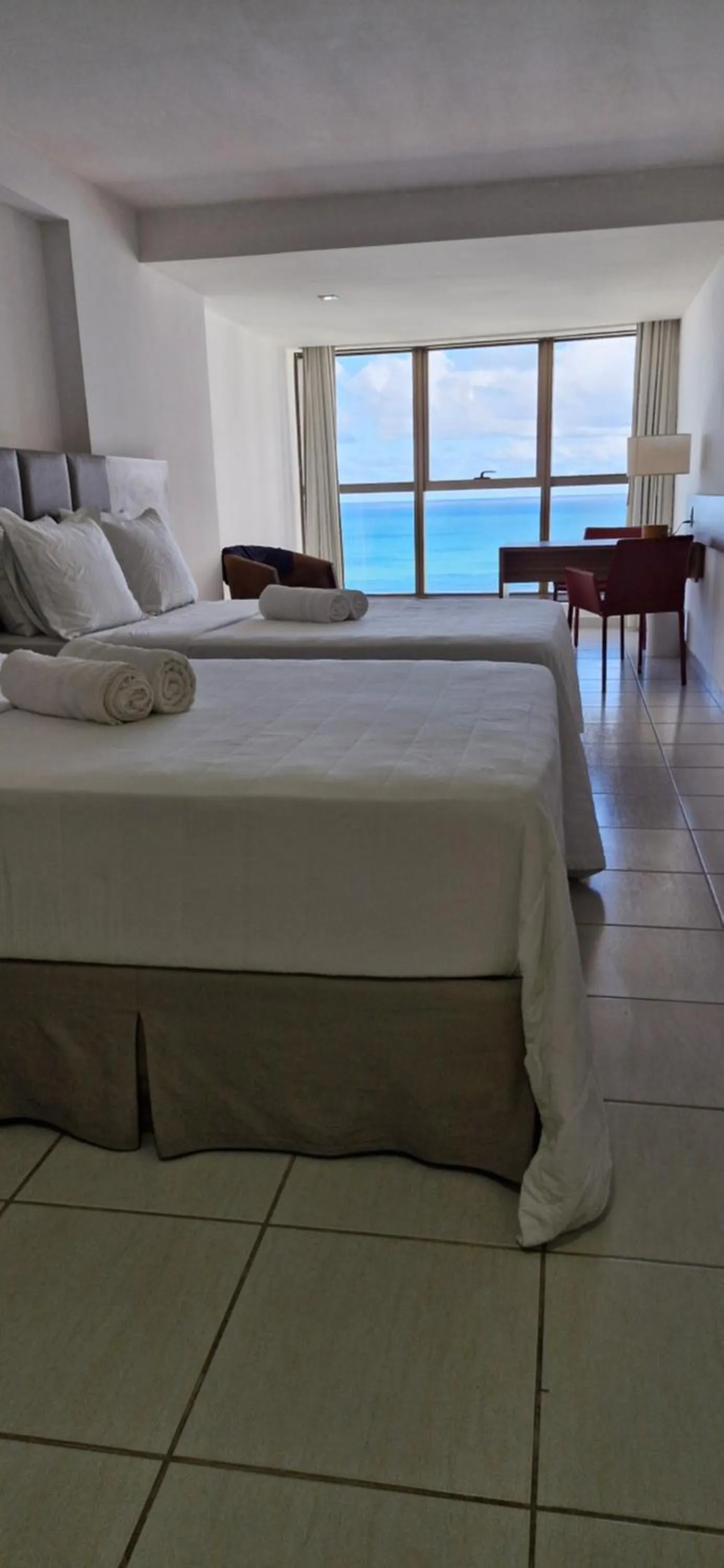 Bed in Apartamento suite na Avenida BoaViagem