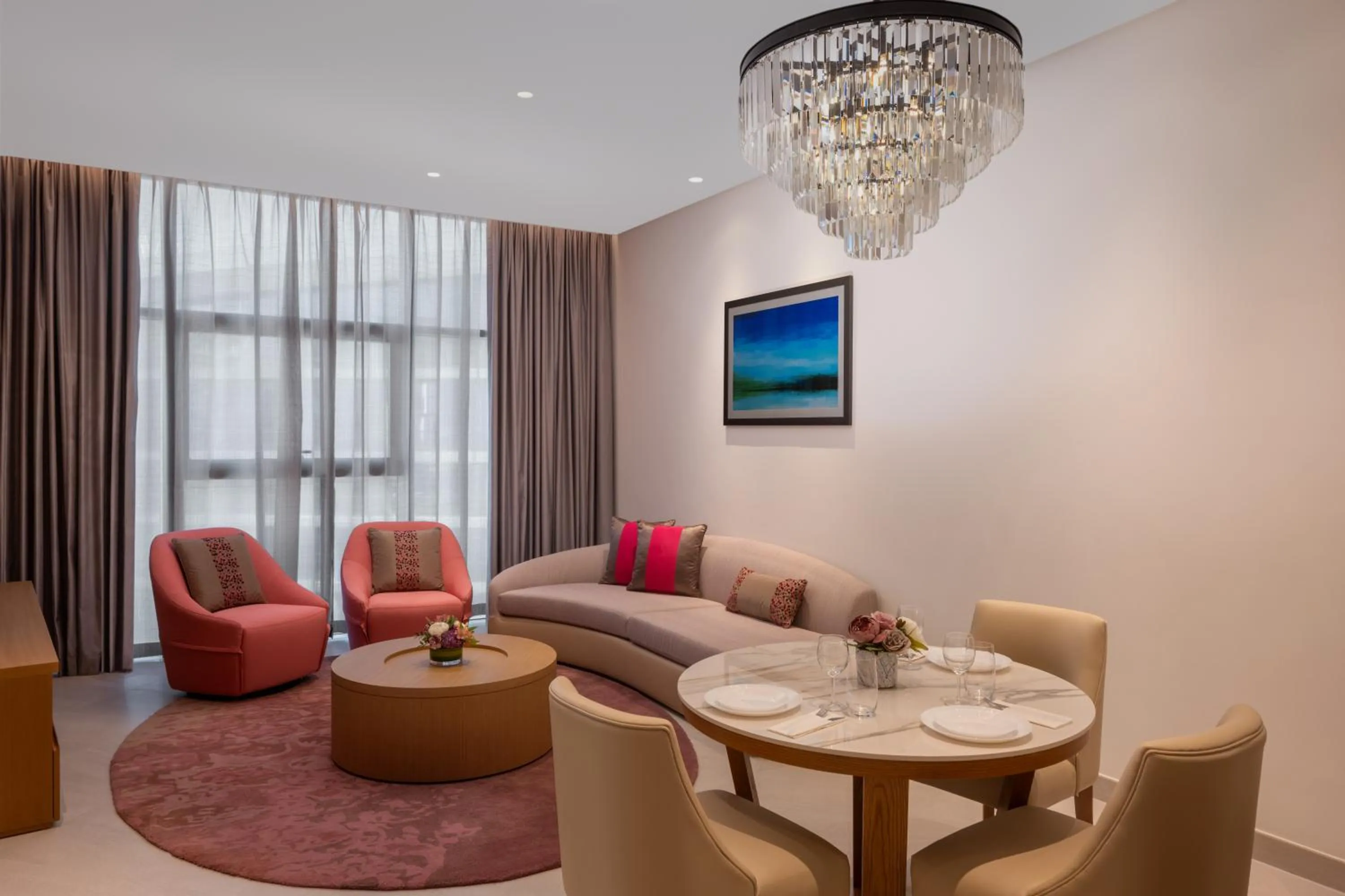 Living room in Hilton Dubai Creek Hotel & Residences