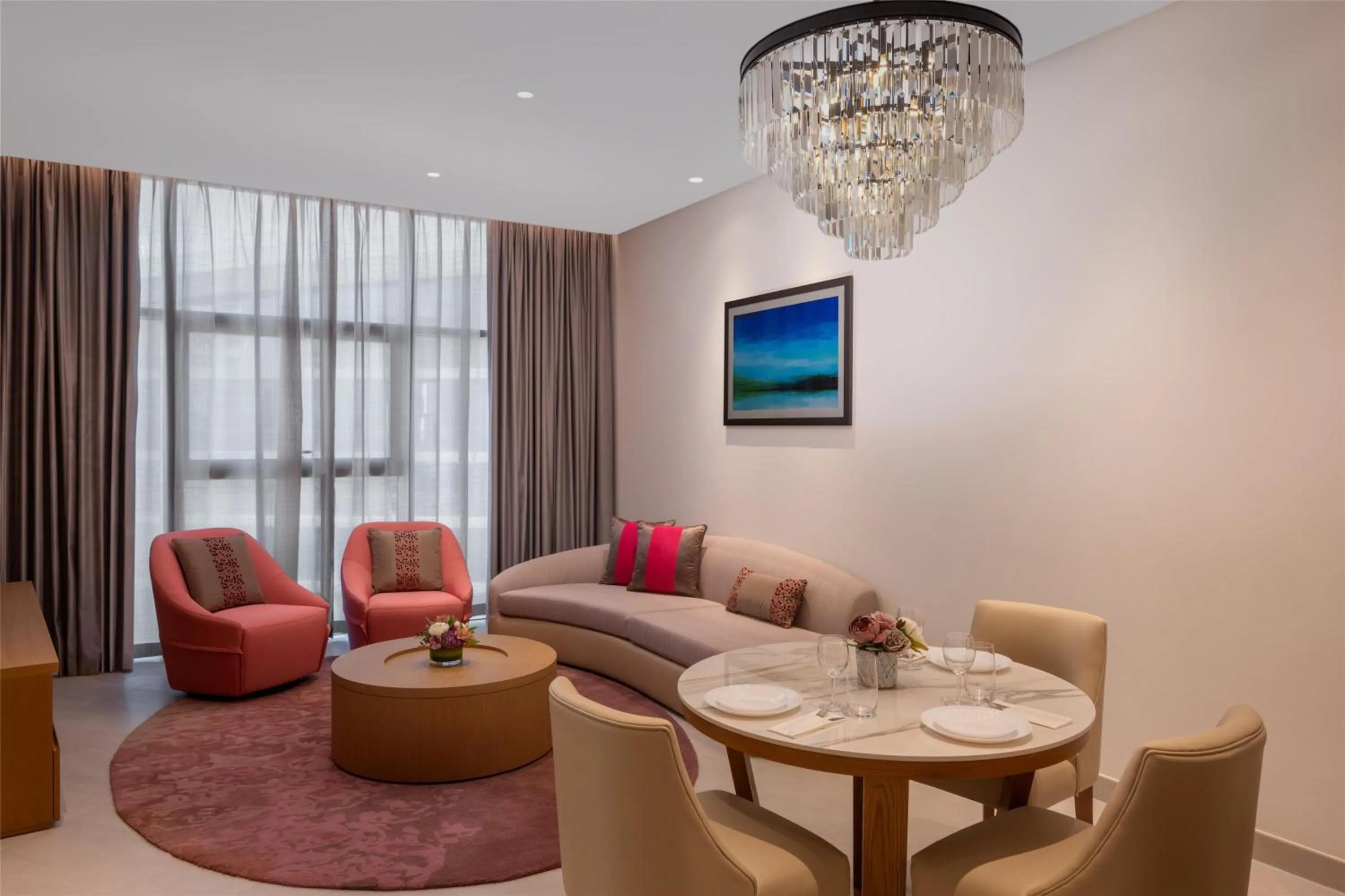 Living room in Hilton Dubai Creek Hotel & Residences