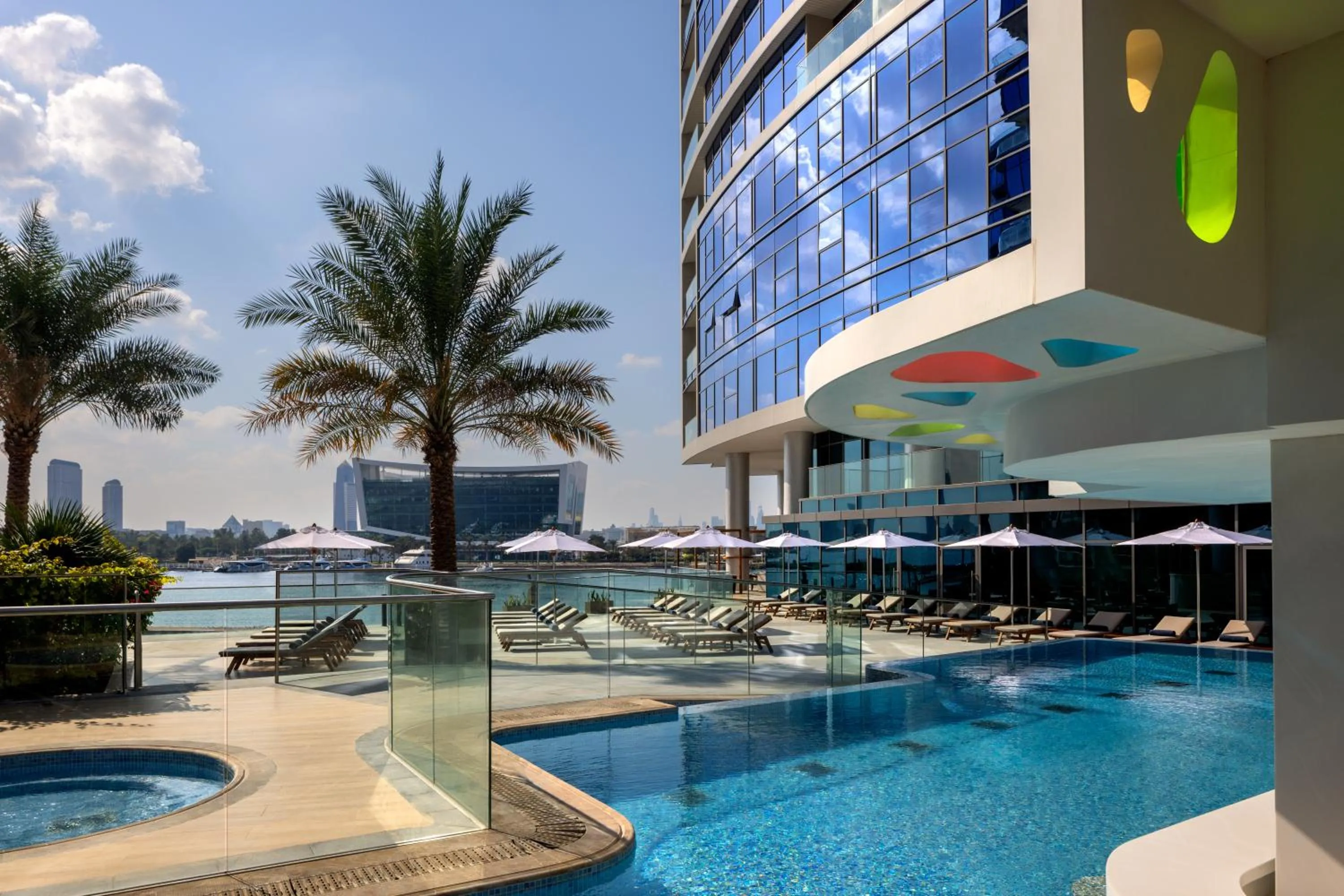 Property building in Hilton Dubai Creek Hotel & Residences