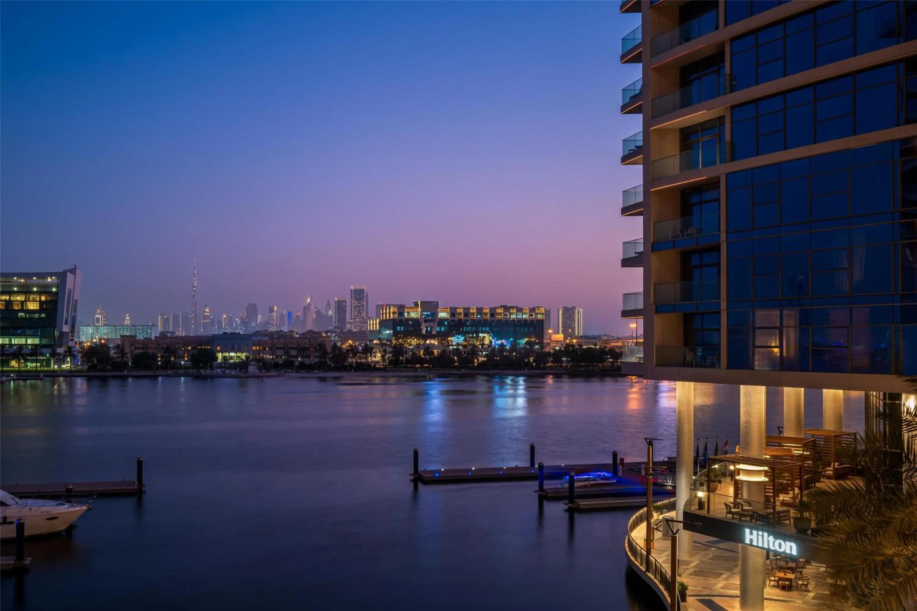 Property building in Hilton Dubai Creek Hotel & Residences
