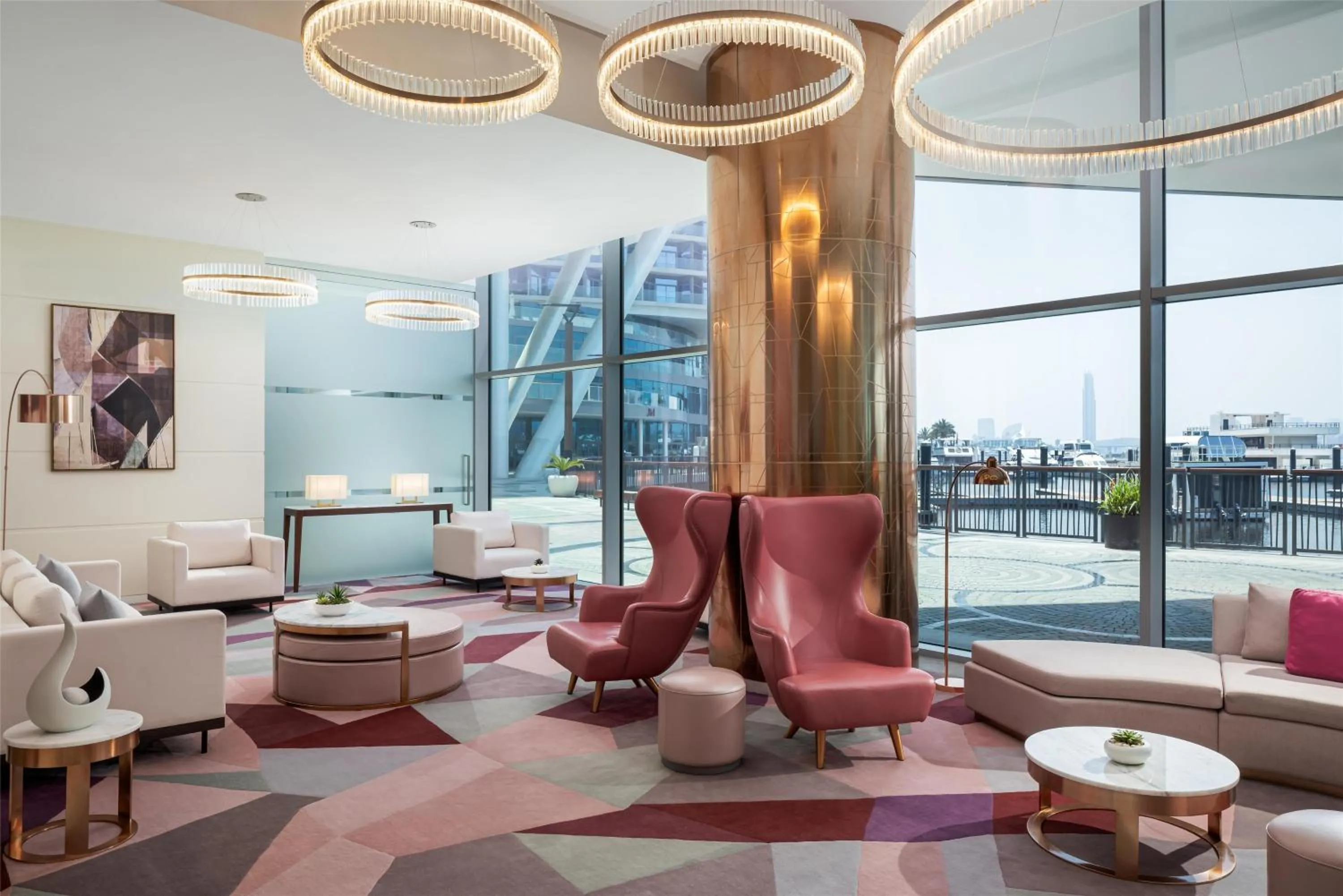 Lobby or reception in Hilton Dubai Creek Hotel & Residences