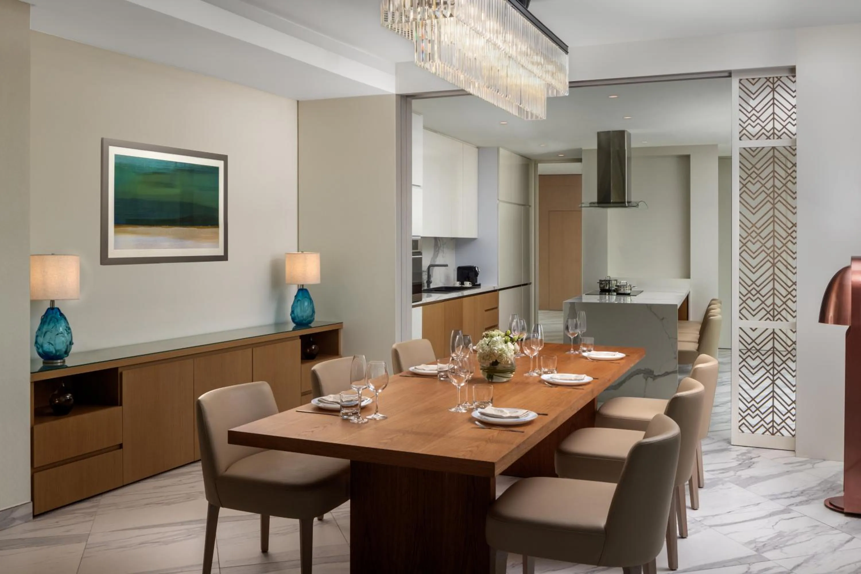 Dining area in Hilton Dubai Creek Hotel & Residences