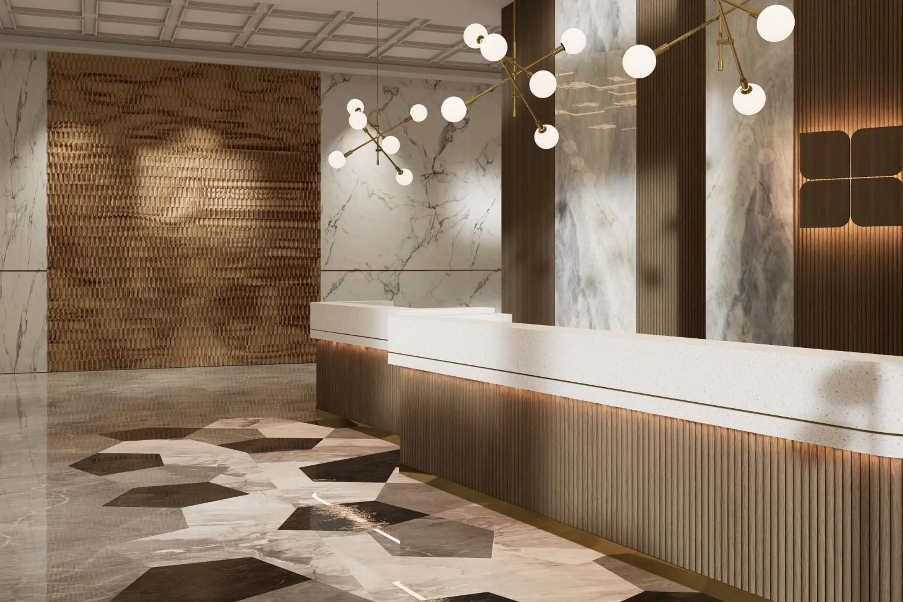 Lobby or reception in Hilton Garden Inn Jiangmen Xinhui