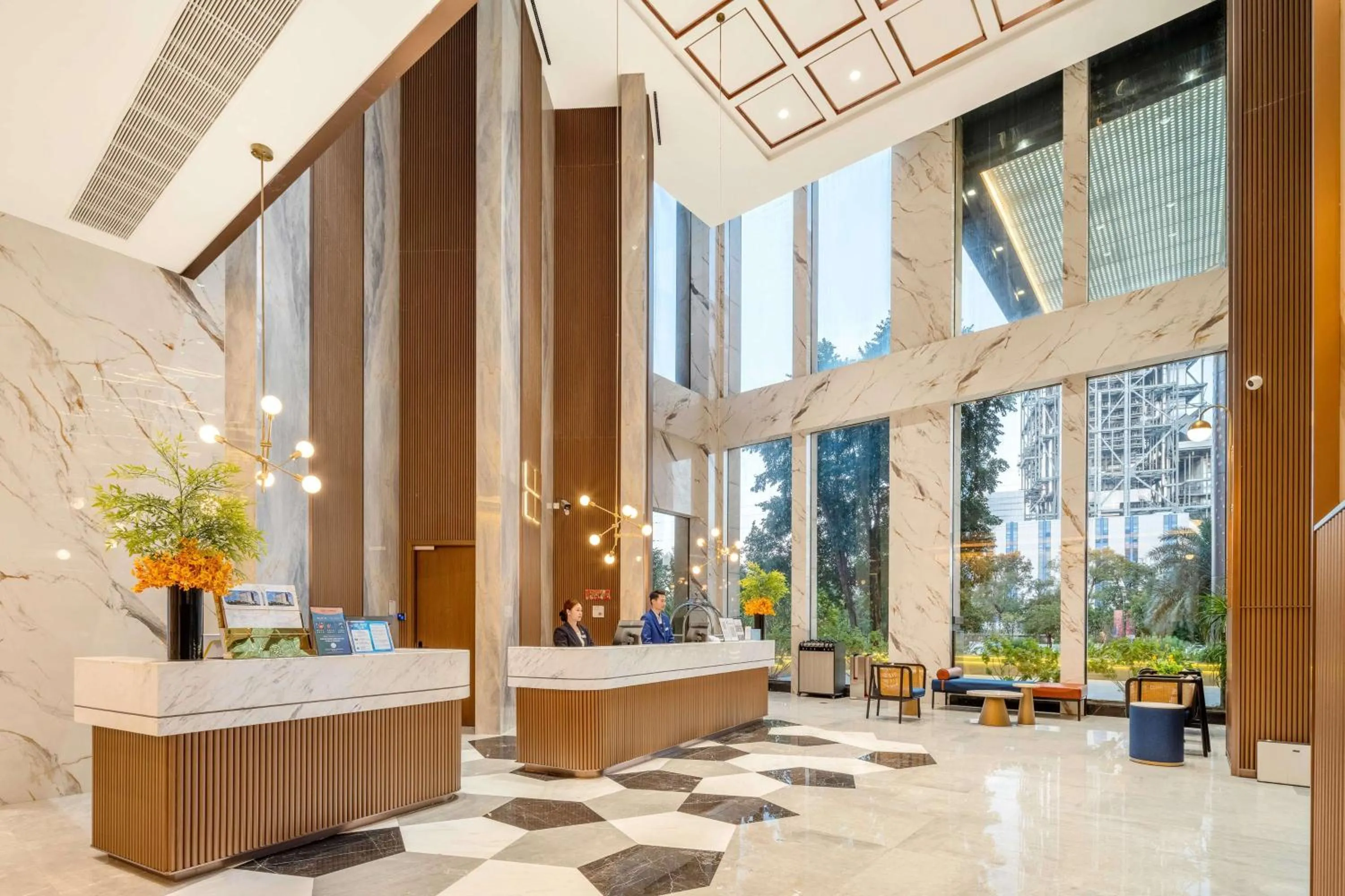 Lobby or reception in Hilton Garden Inn Jiangmen Xinhui