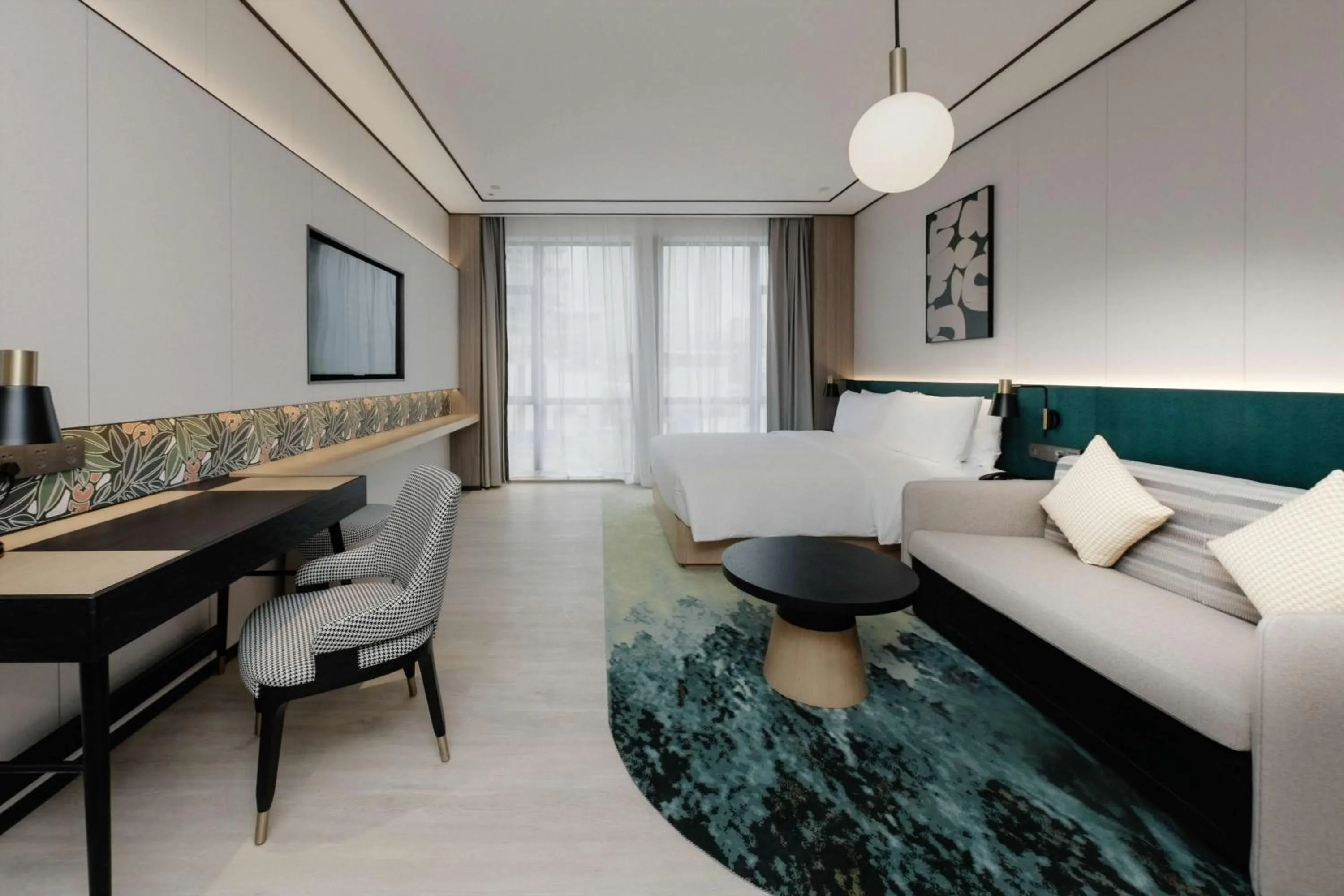 Bedroom, Bed in Hilton Garden Inn Jiangmen Xinhui