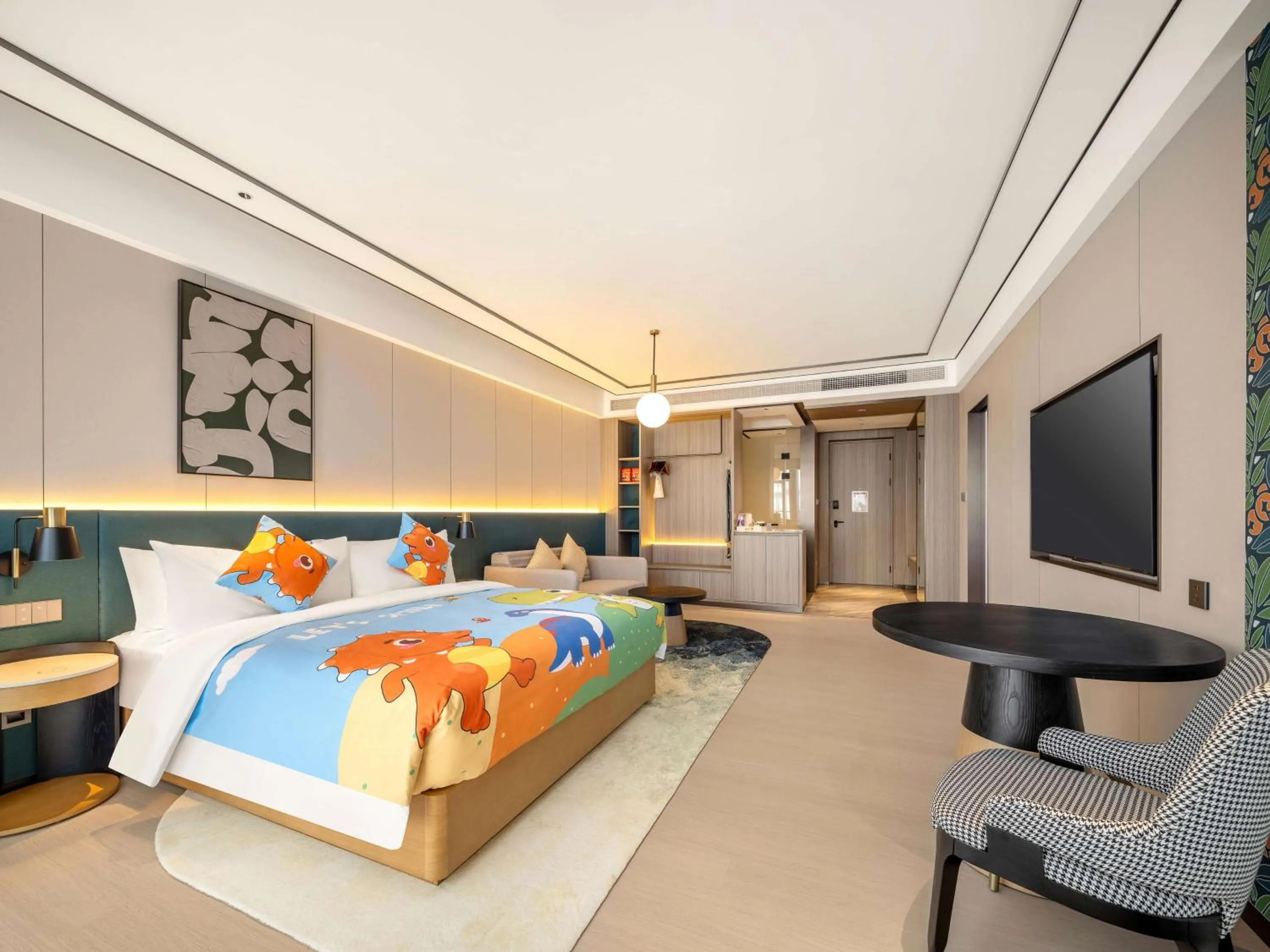 Living room, Bed in Hilton Garden Inn Jiangmen Xinhui