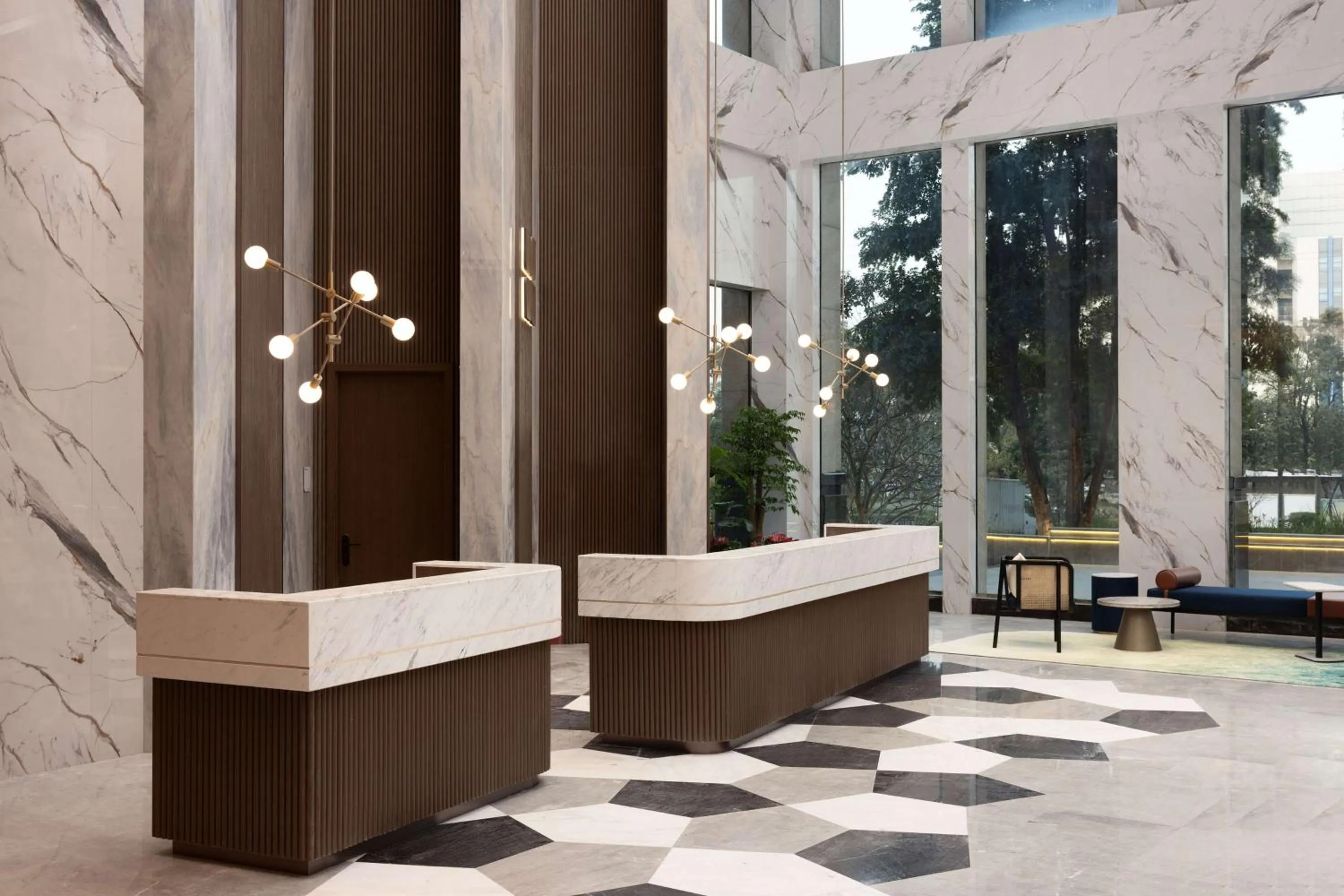 Lobby or reception in Hilton Garden Inn Jiangmen Xinhui