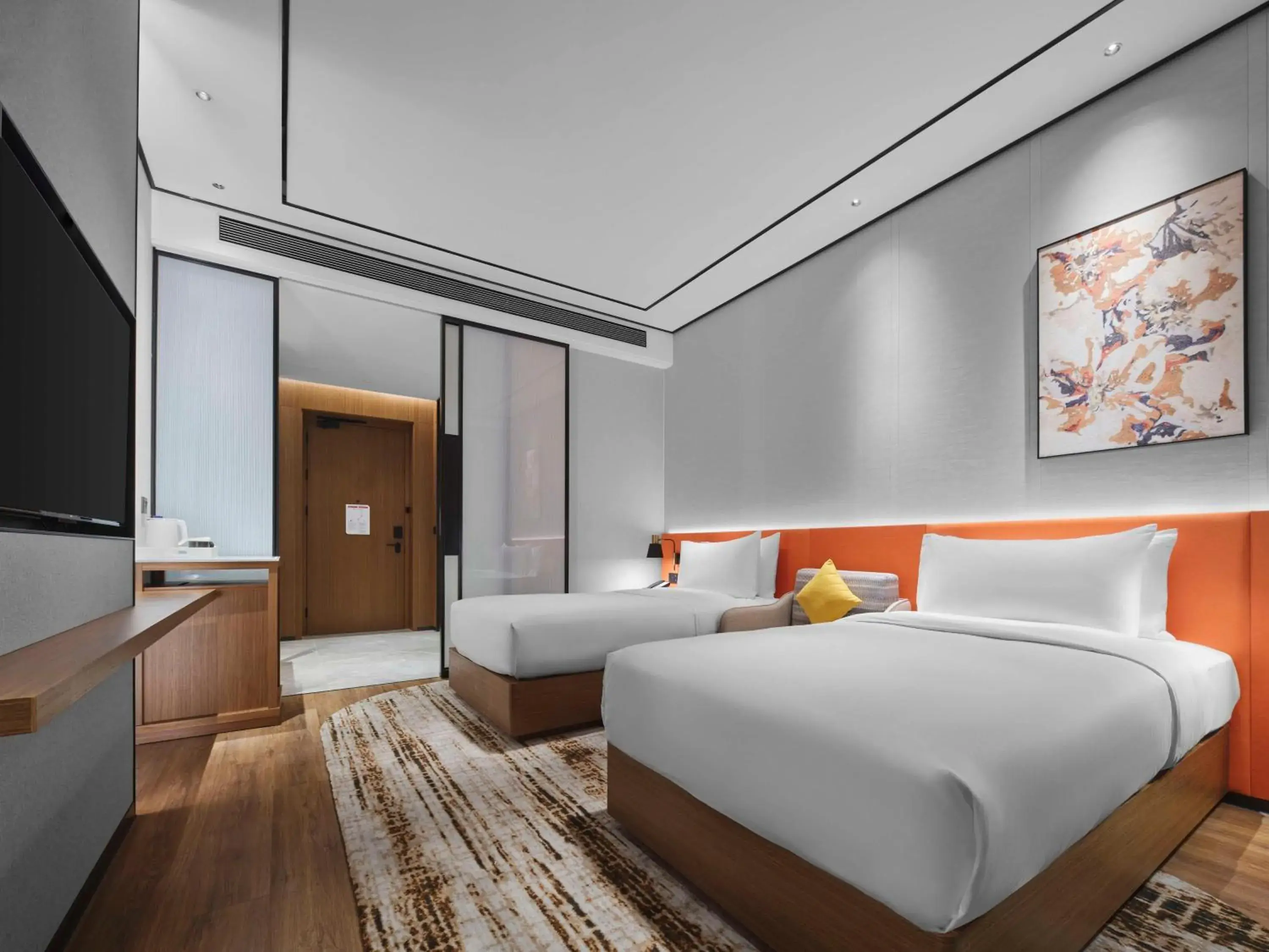 Twin Room in Hilton Garden Inn Huizhou North Railway Station Twin Room in Hilton Garden Inn Huizhou North Railway Station