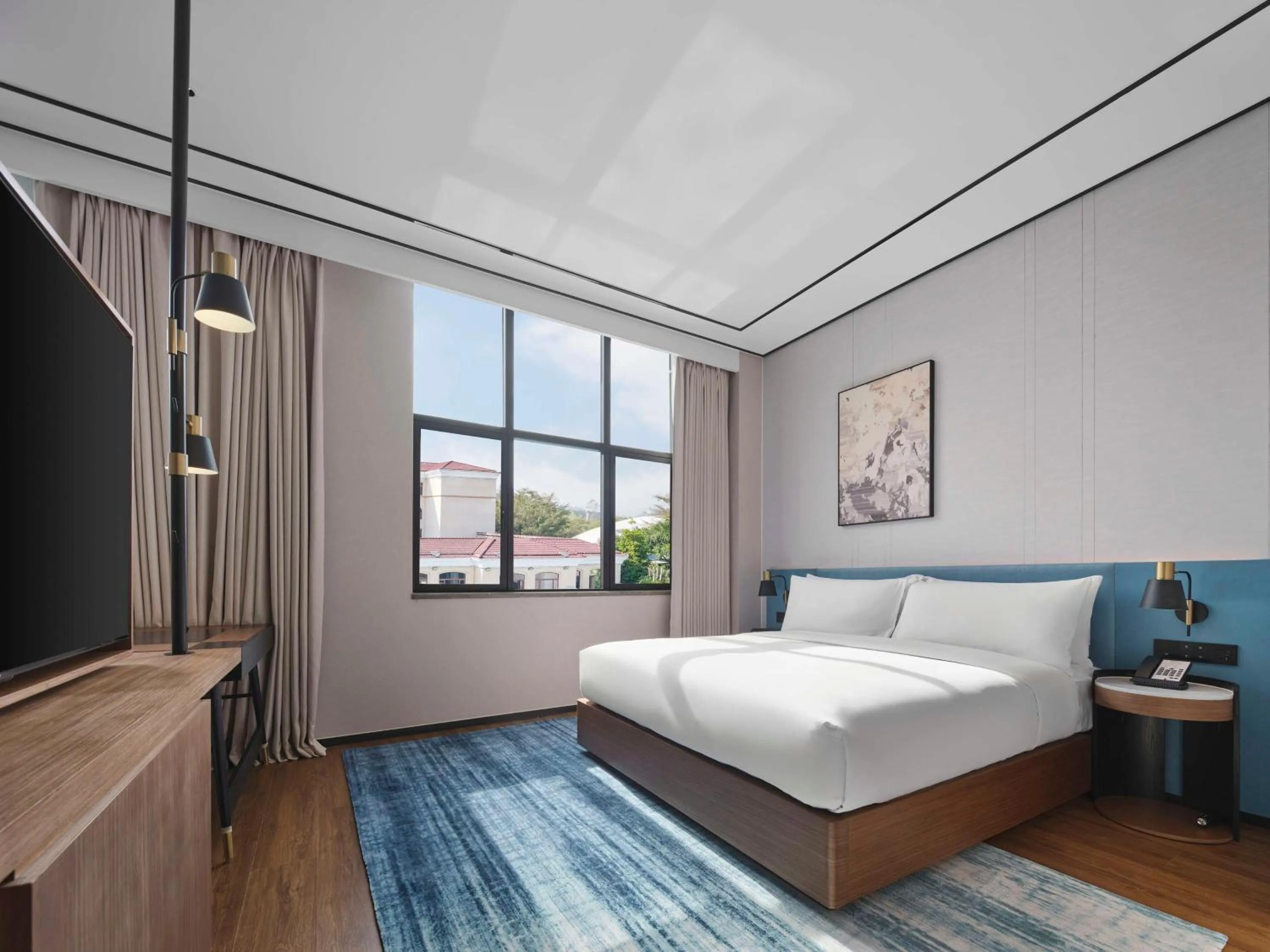 Bed in Hilton Garden Inn Huizhou North Railway Station