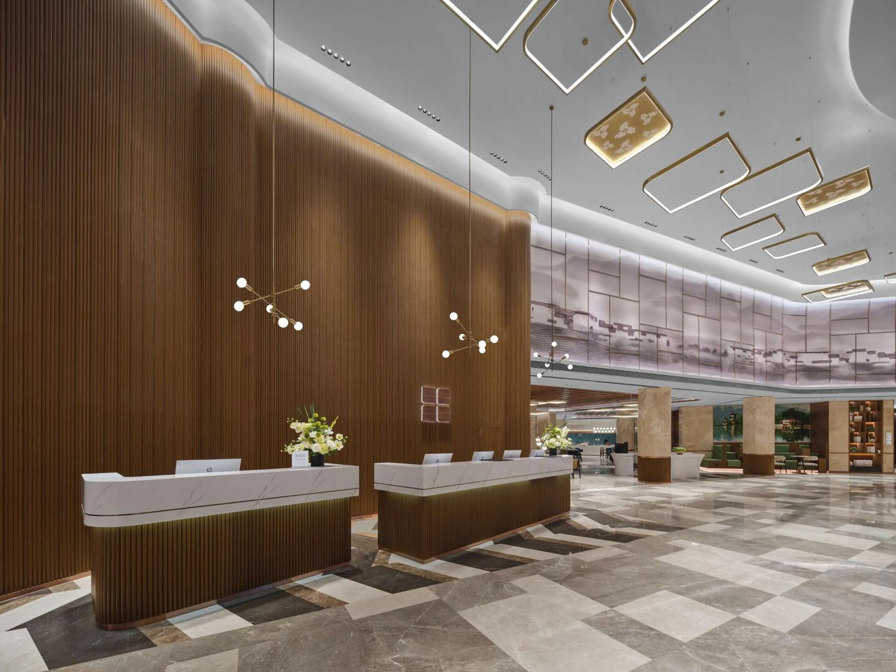 Lobby or reception in Hilton Garden Inn Huizhou North Railway Station