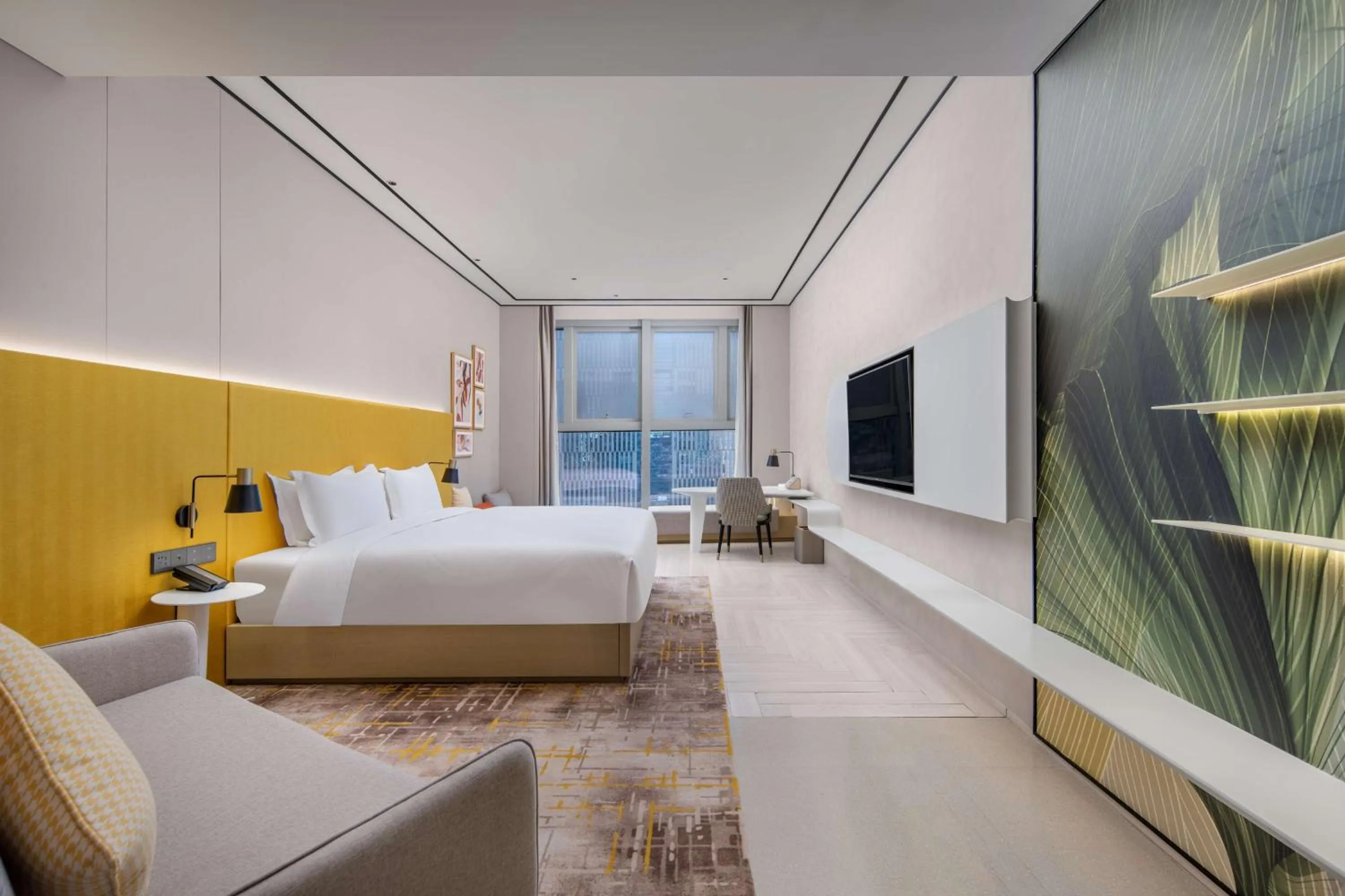 Bed in Hilton Garden Inn Nanjing Hexi Olympic Sports Center