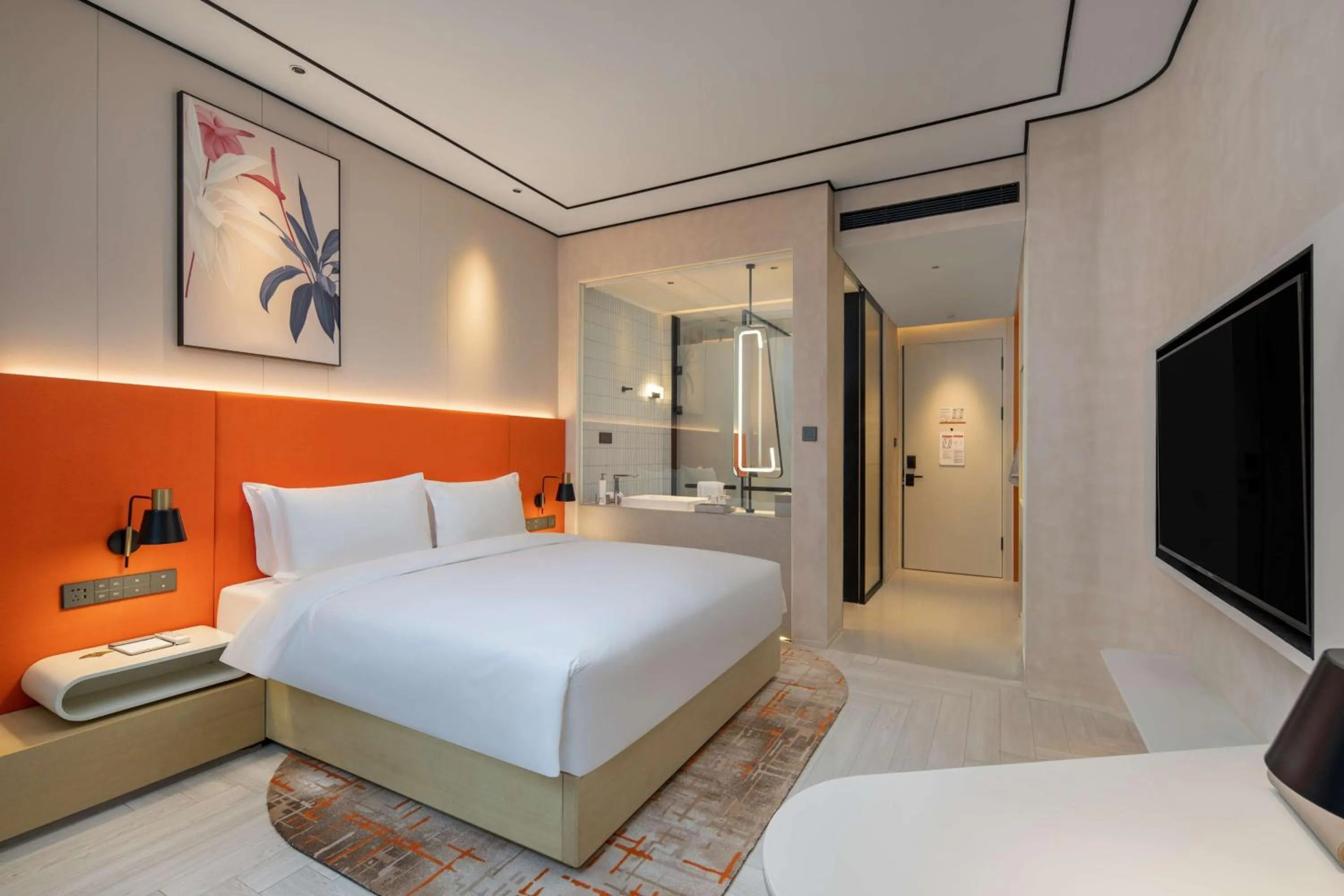 Bed in Hilton Garden Inn Nanjing Hexi Olympic Sports Center