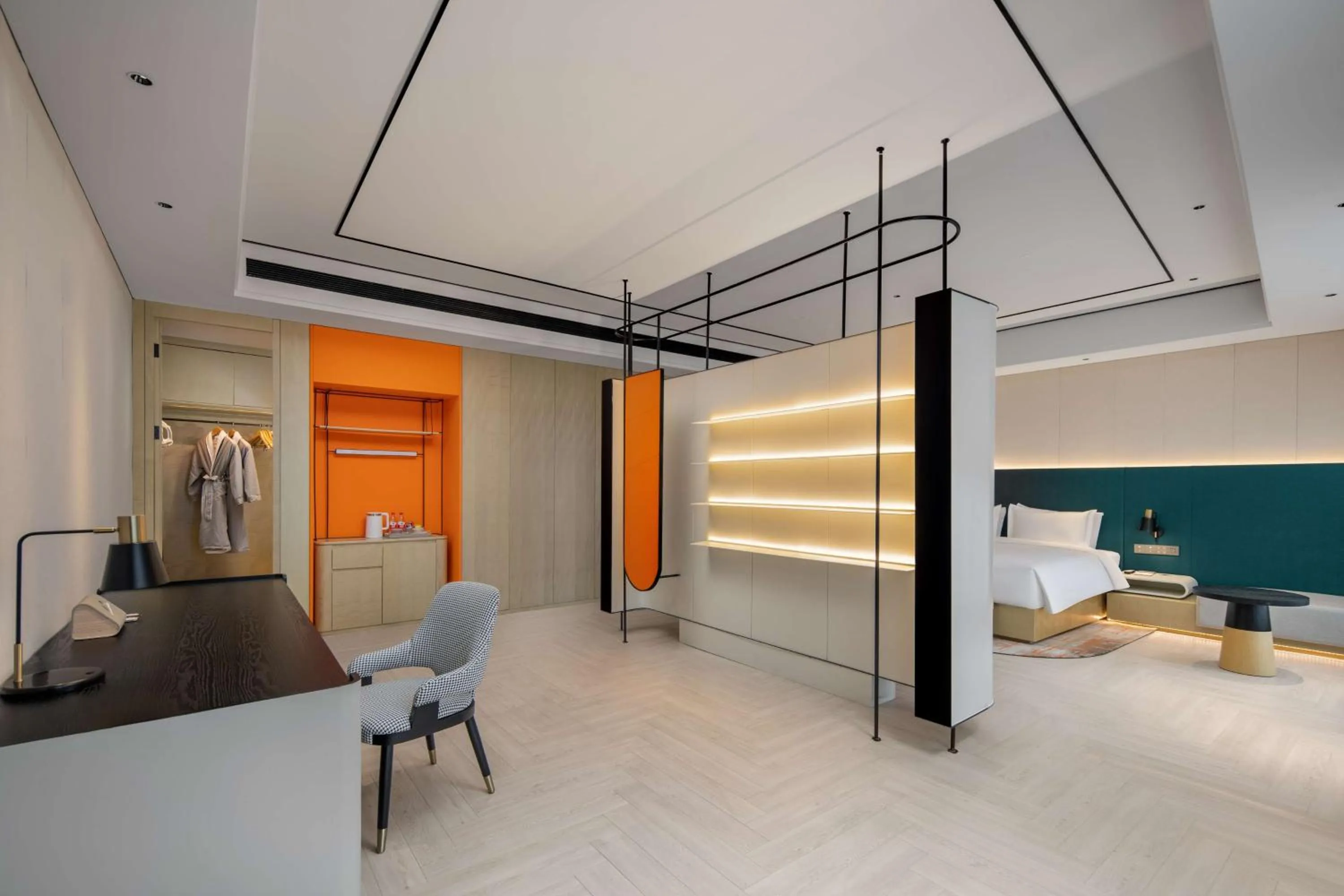 Bedroom, Bed in Hilton Garden Inn Nanjing Hexi Olympic Sports Center