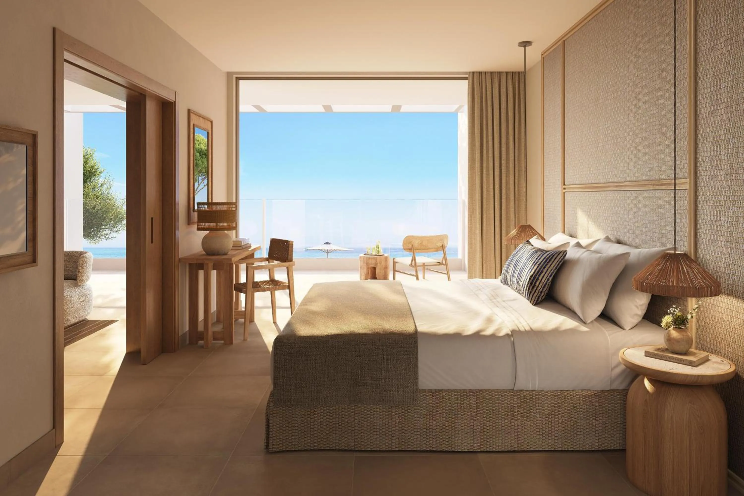 Photo of the whole room, Bed in Ikos Olivia