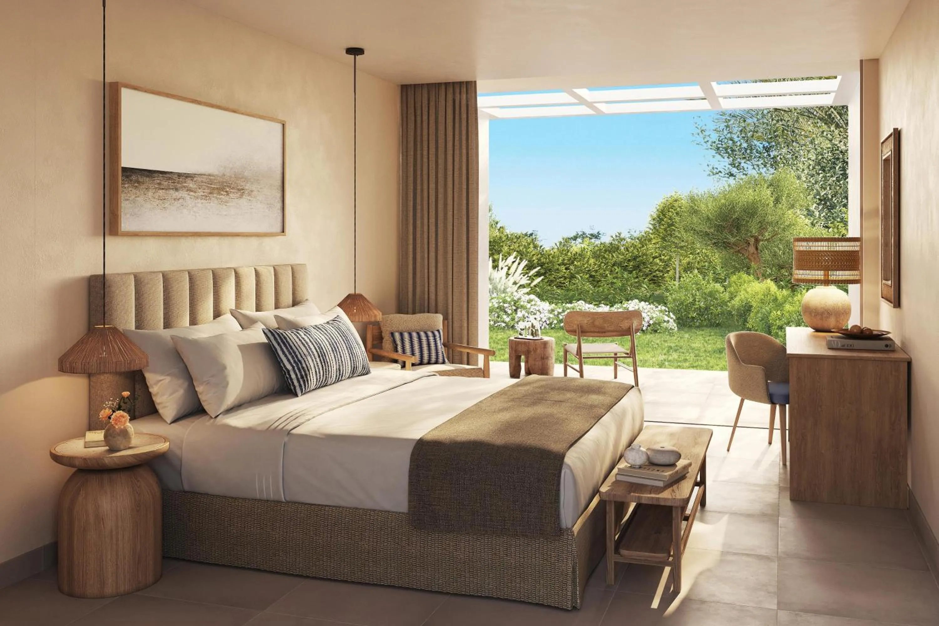 Photo of the whole room, Bed in Ikos Olivia