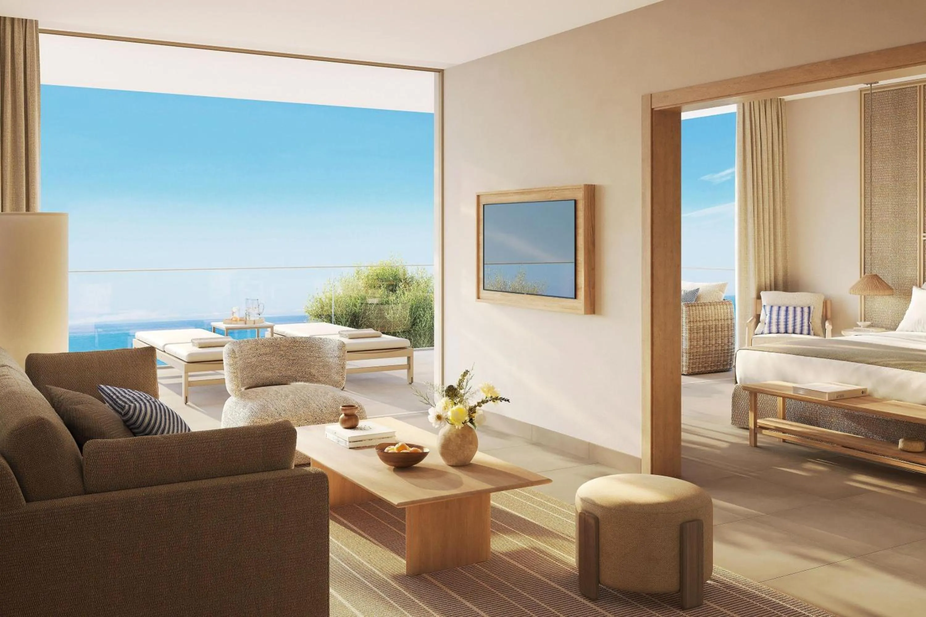 Photo of the whole room, Bed in Ikos Olivia