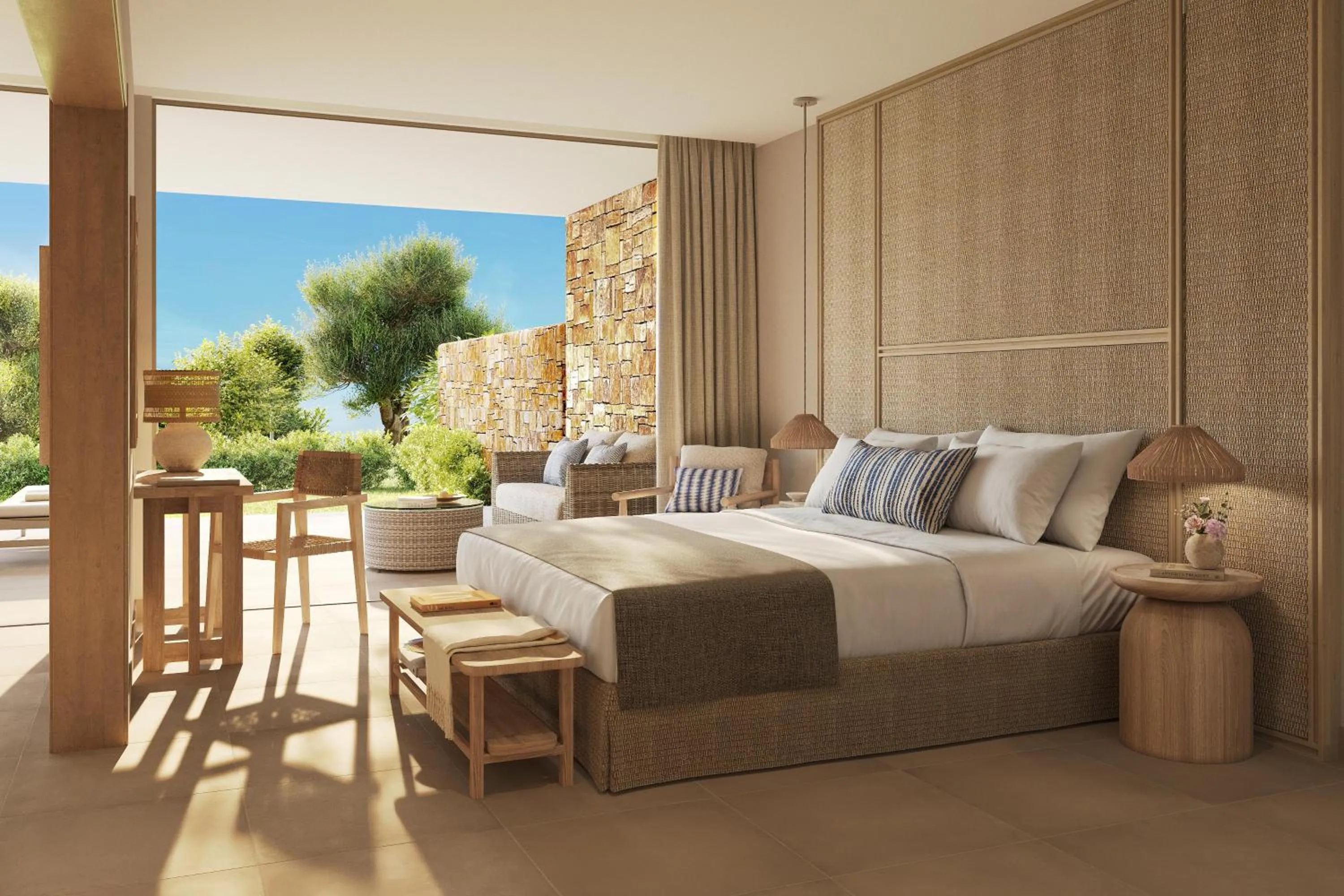 Photo of the whole room, Bed in Ikos Olivia