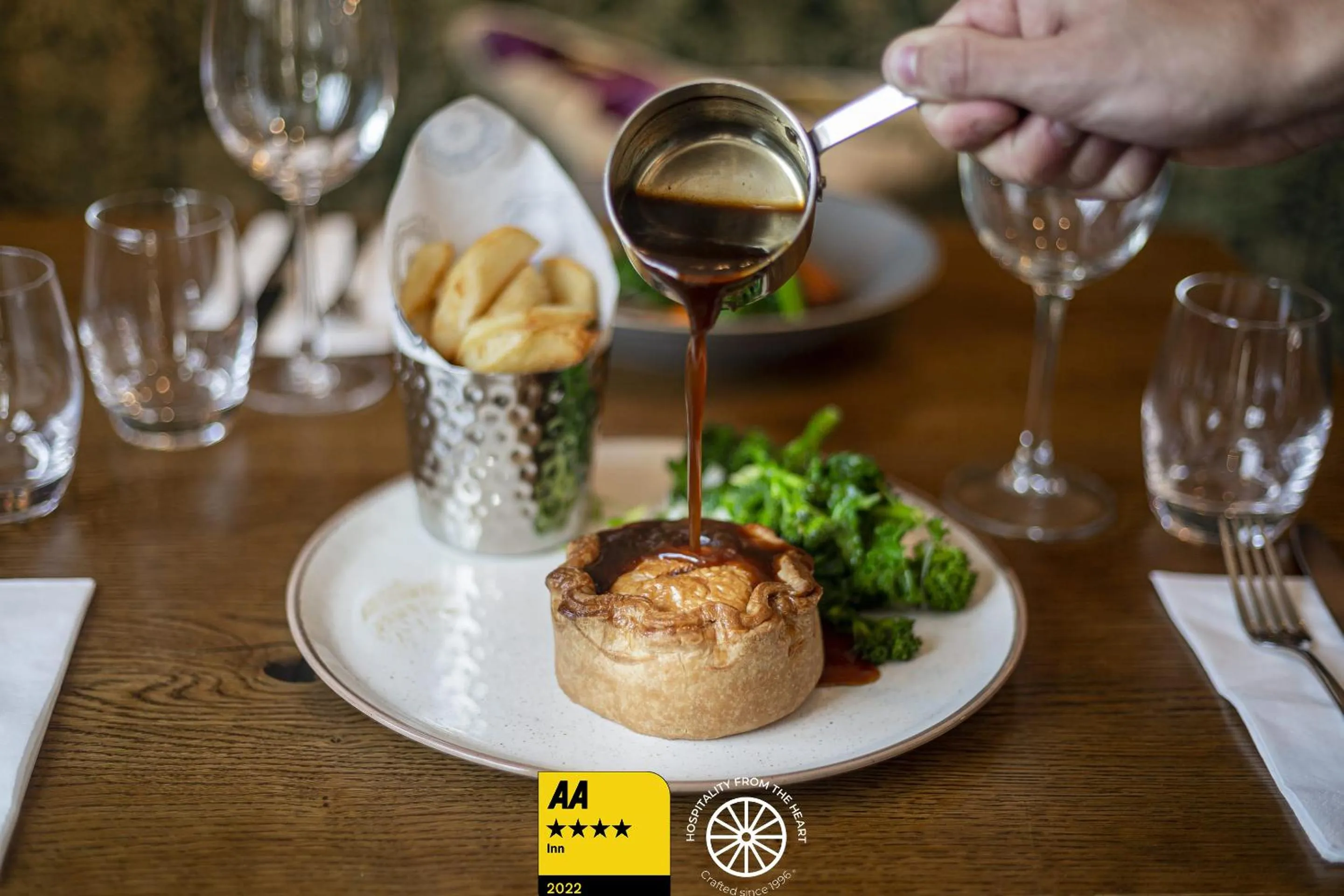 Food close-up in The Tudor House Hotel, Tewkesbury, Gloucestershire - The Coaching Inn Group