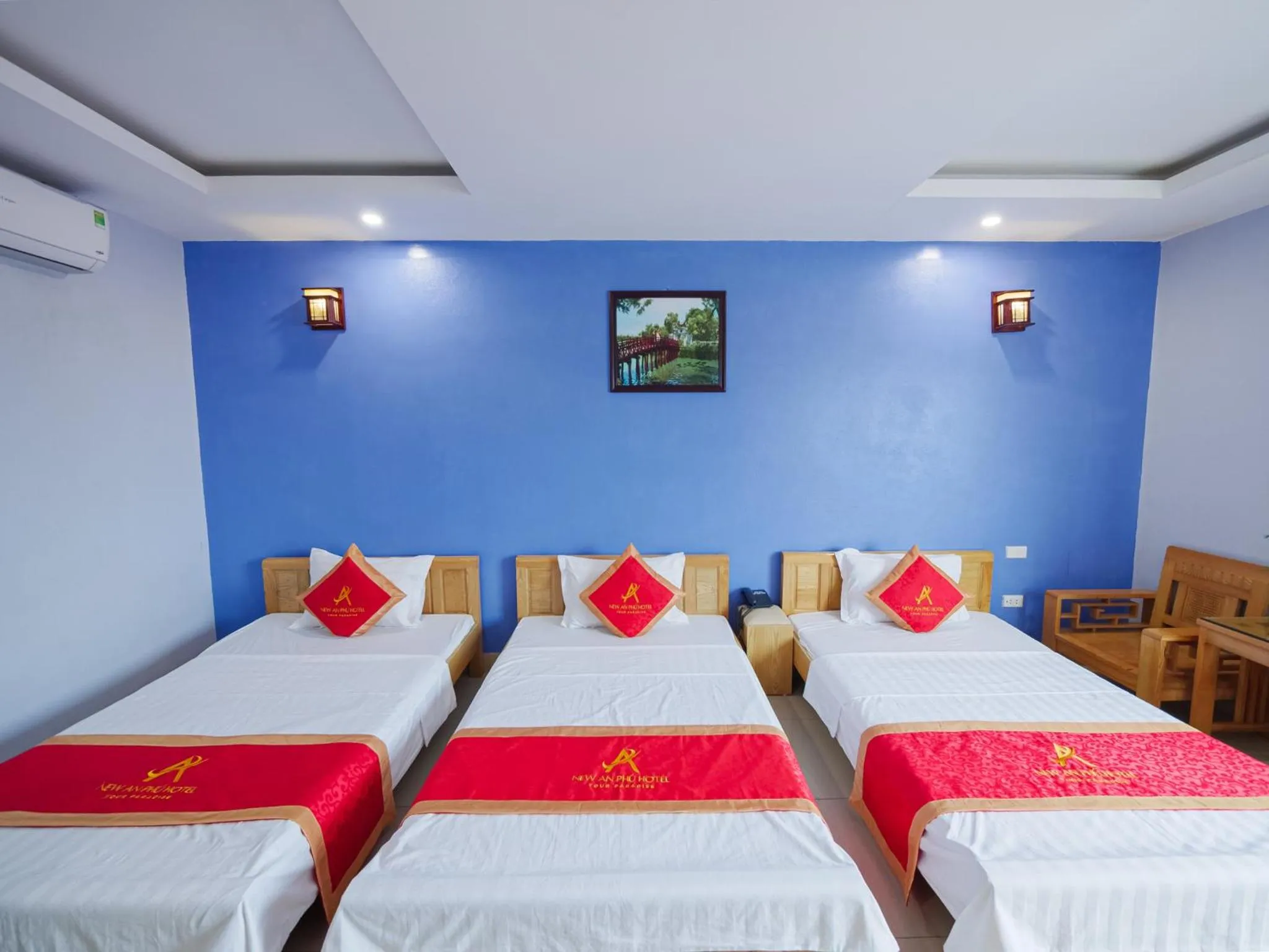 Bedroom, Bed in New An Phú Hotel