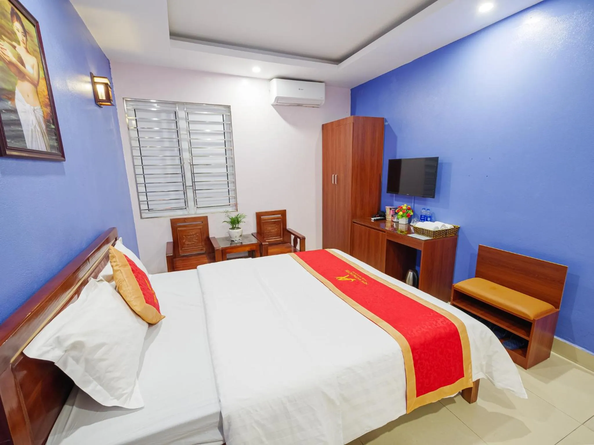 Bed in New An Phú Hotel