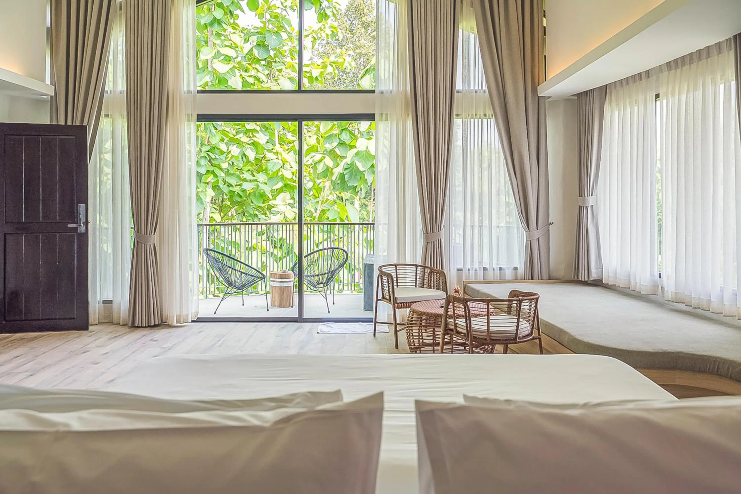 View (from property/room), Bed in Villa De Leaf River Kaeng Krachan