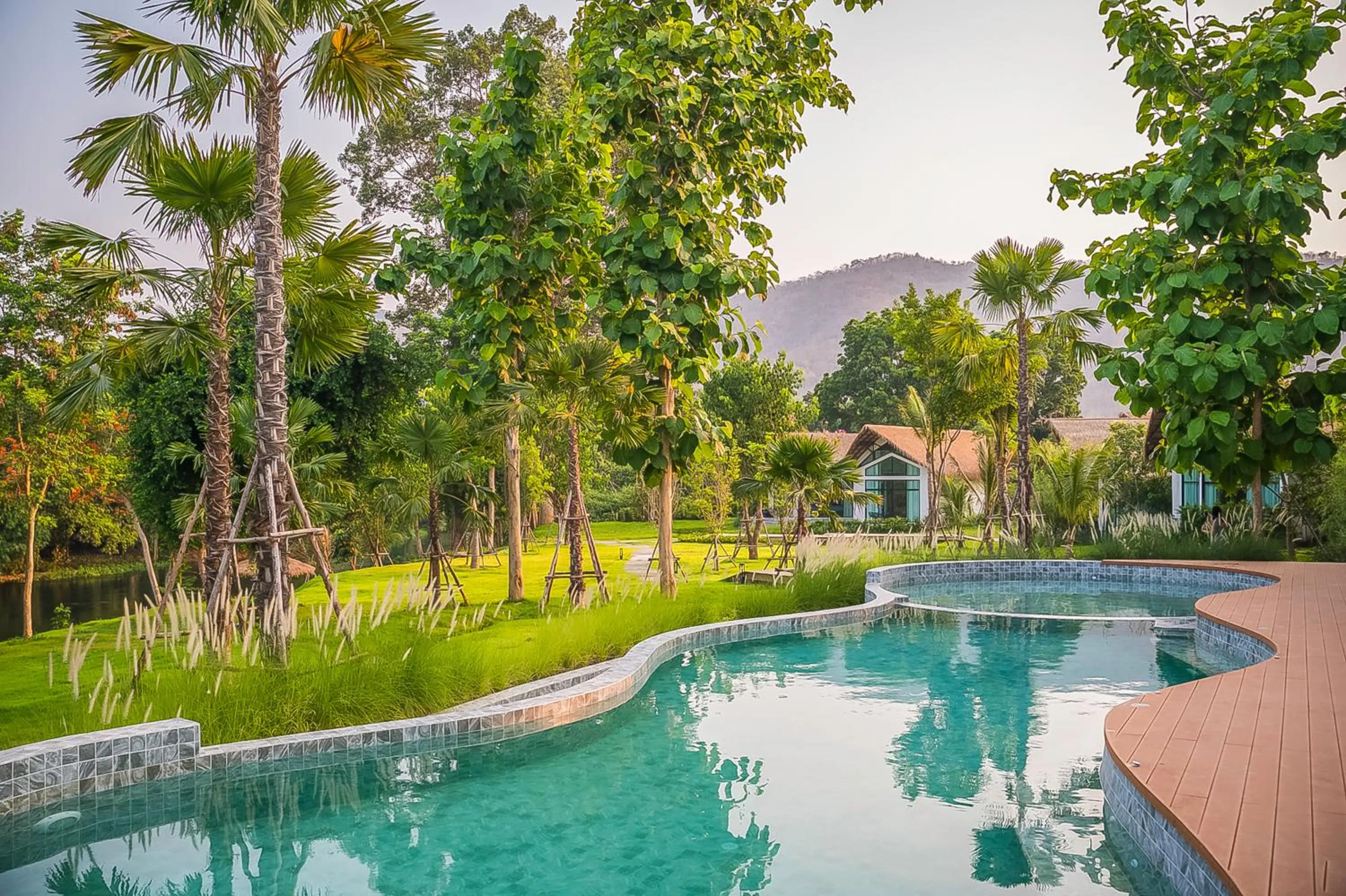 Pool view in Villa De Leaf River Kaeng Krachan