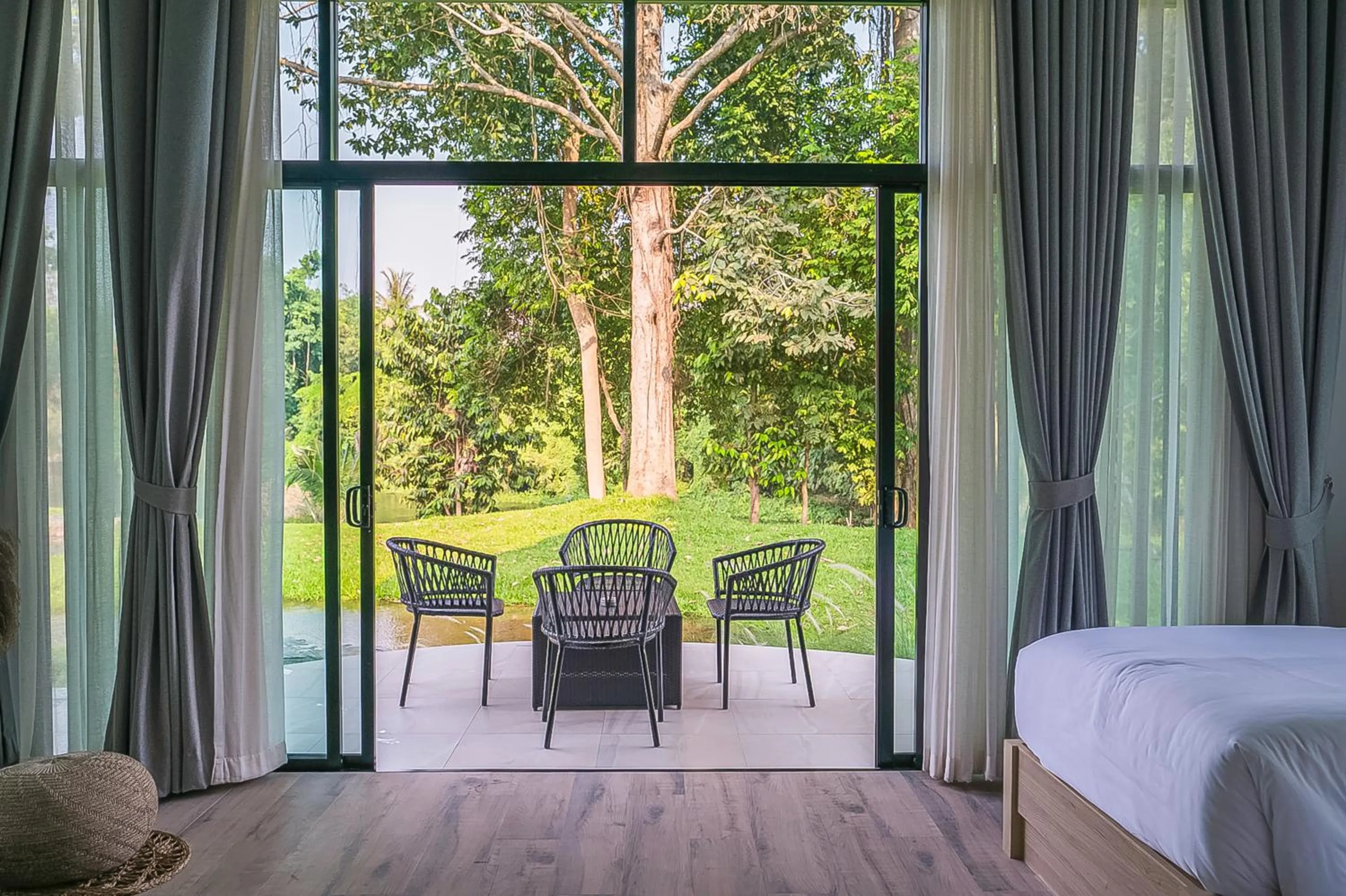 View (from property/room), Bed in Villa De Leaf River Kaeng Krachan