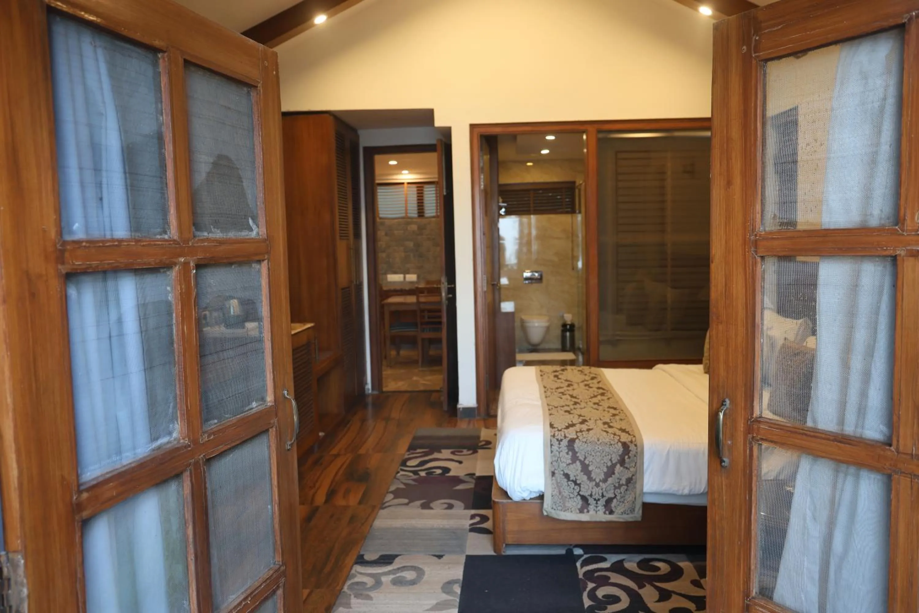 Bedroom, Bed in Essence of Nature, Ranikhet