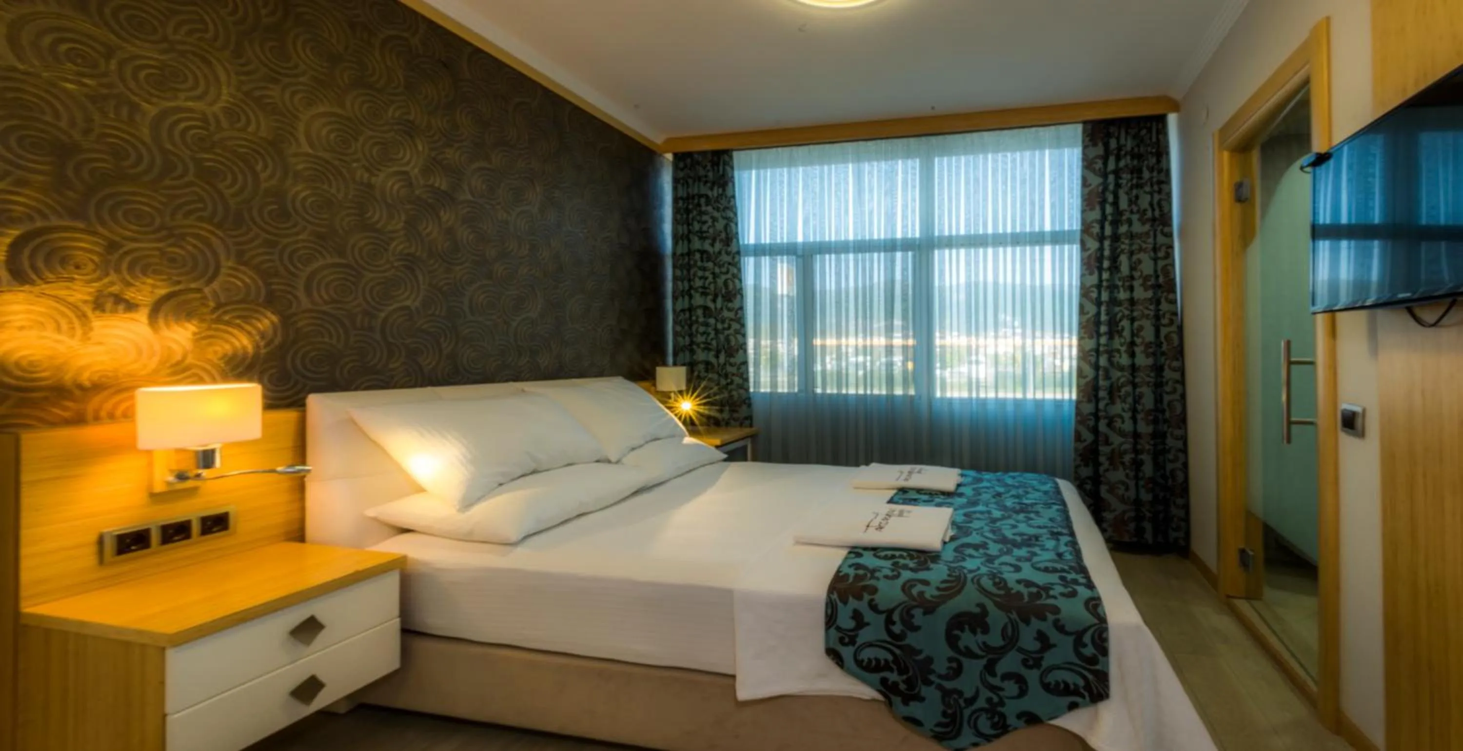 Natural landscape, Bed in Akcayhan Hotel