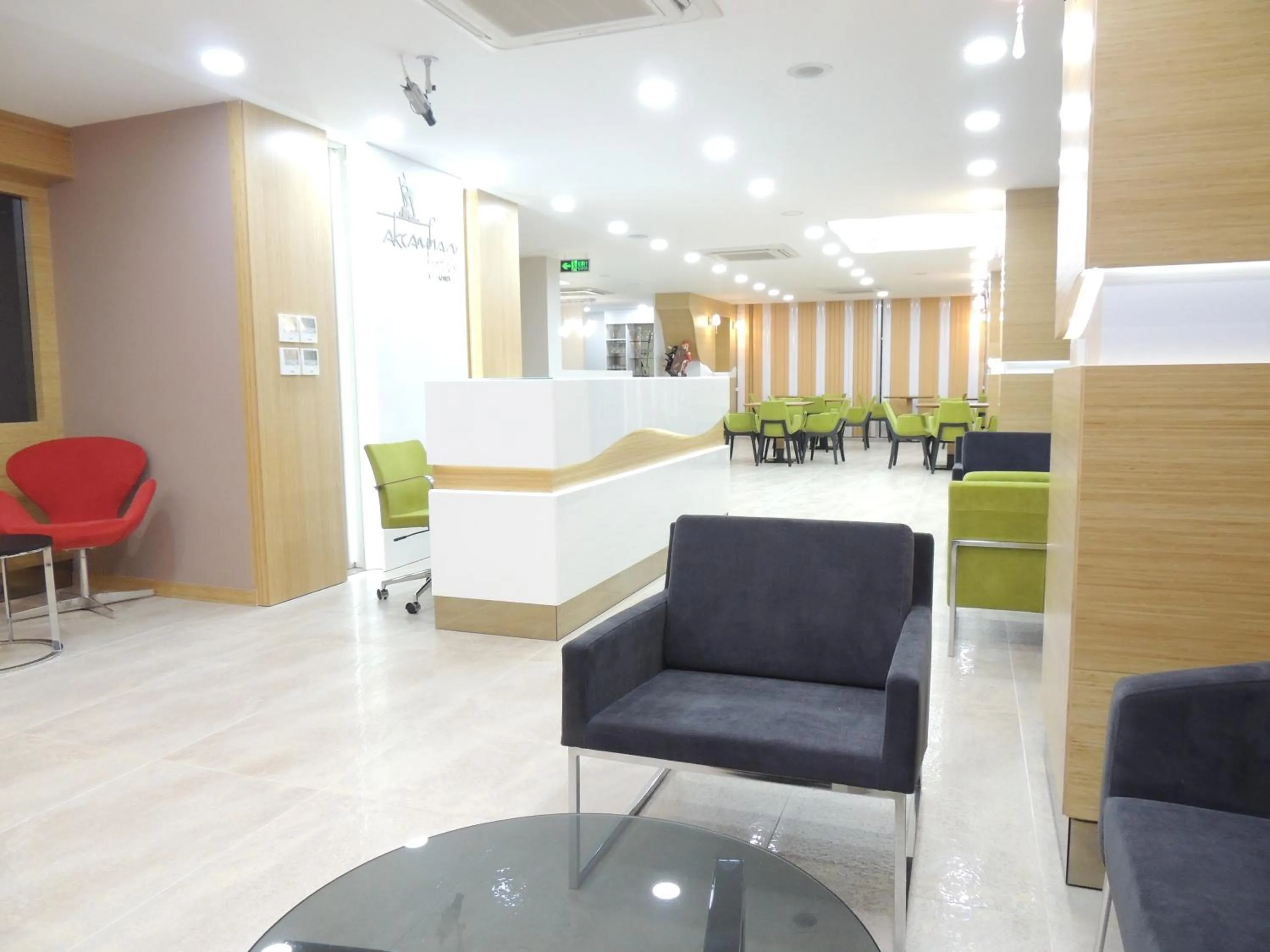 Communal lounge/ TV room in Akcayhan Hotel