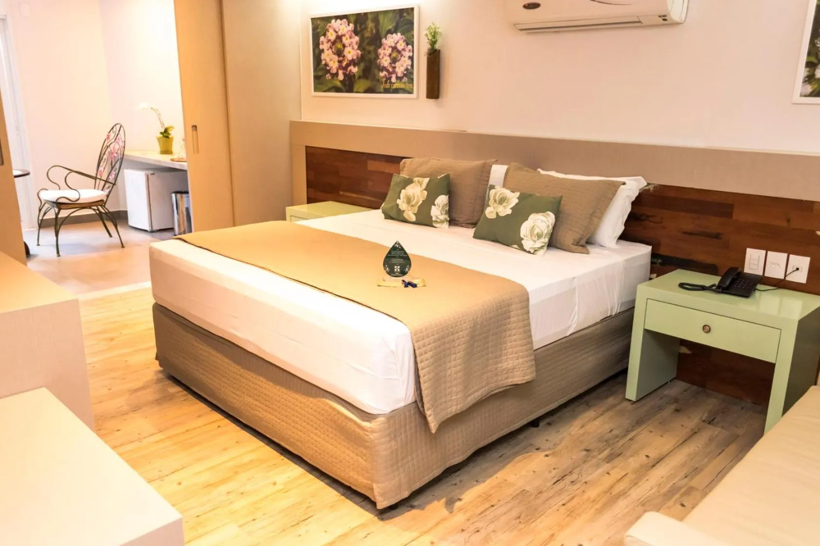 Bed in Hotel Pousada do Bosque