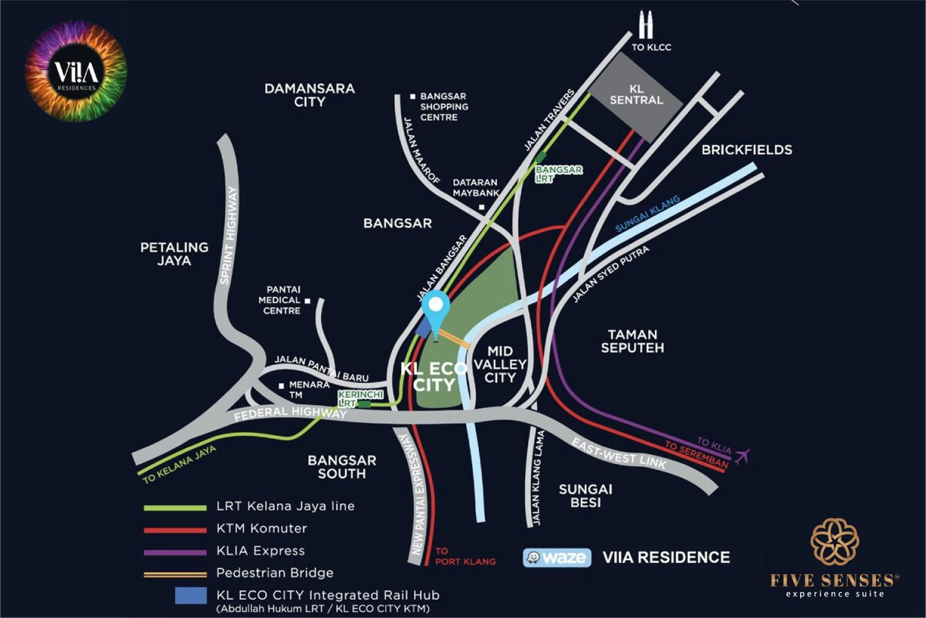 Location in ViiA Residence, Mid Valley KL