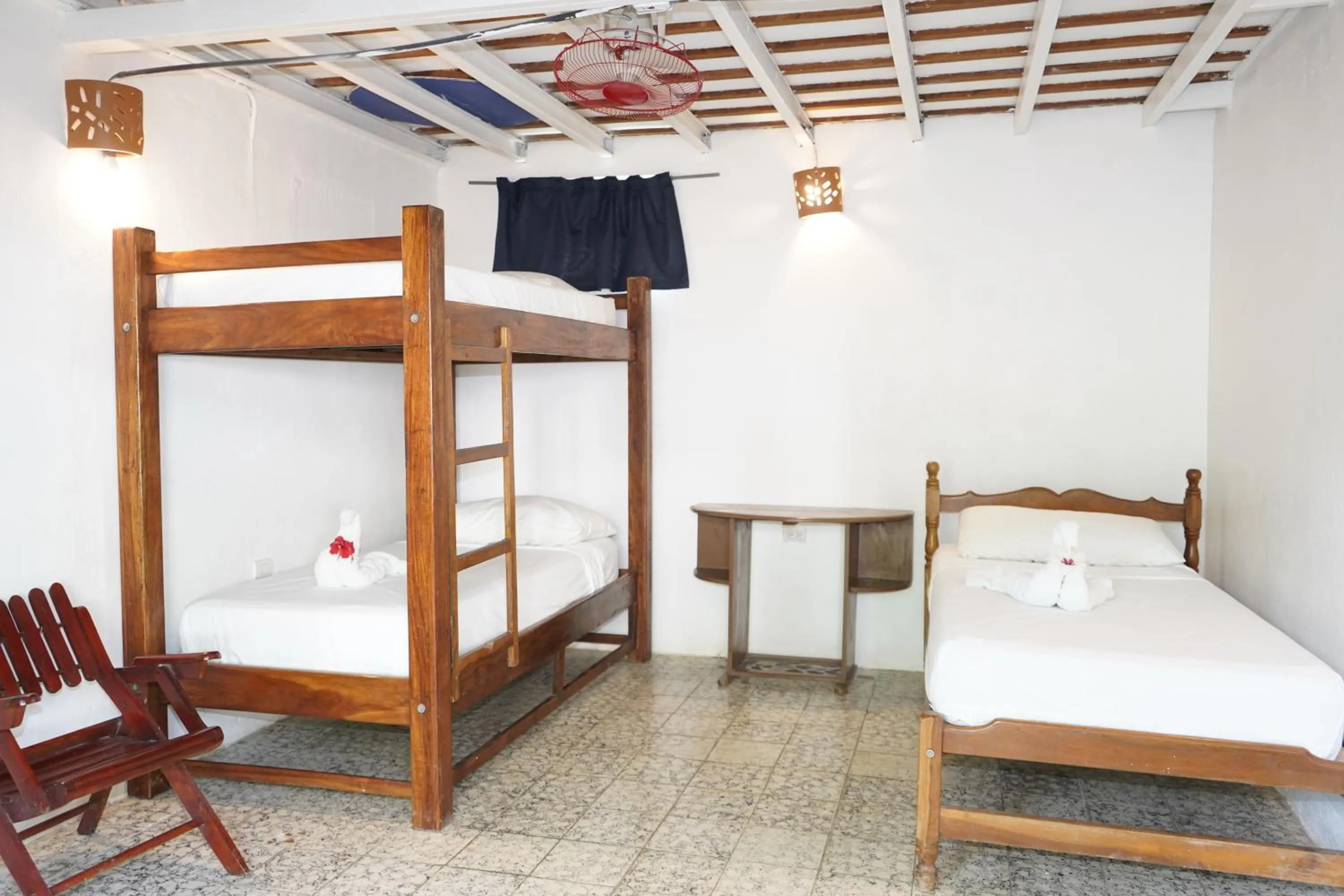 Bed in El Pacifico Hotel