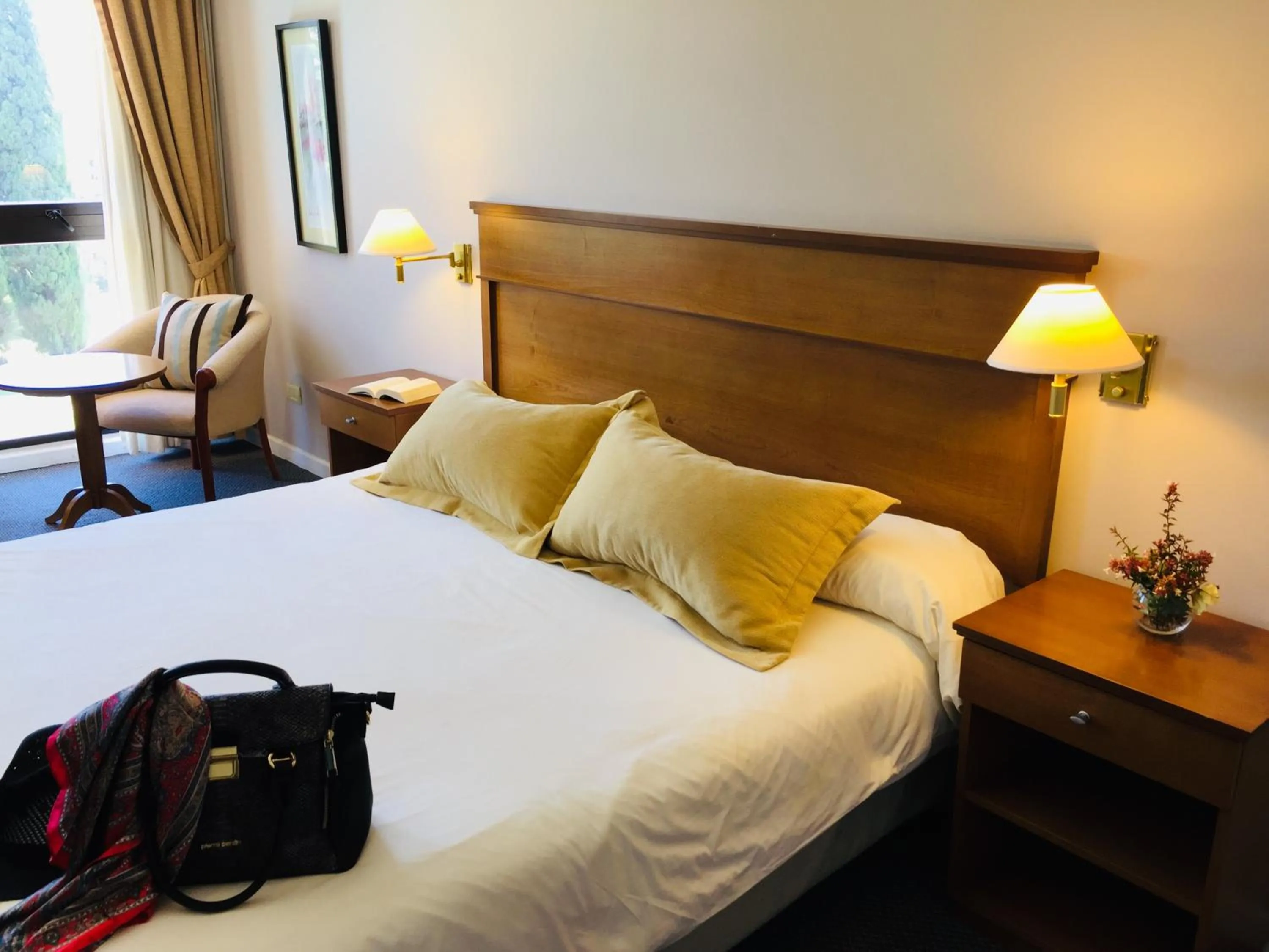 Bed in San Miguel Plaza Hotel All Inclusive