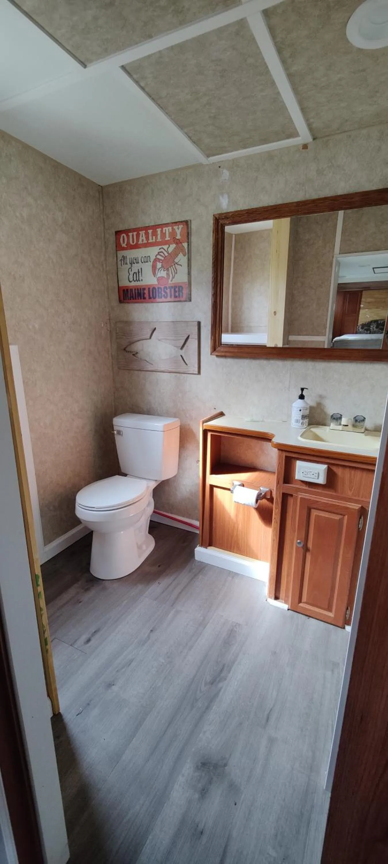 Shower in Kozy Haven Log Cabin Rentals