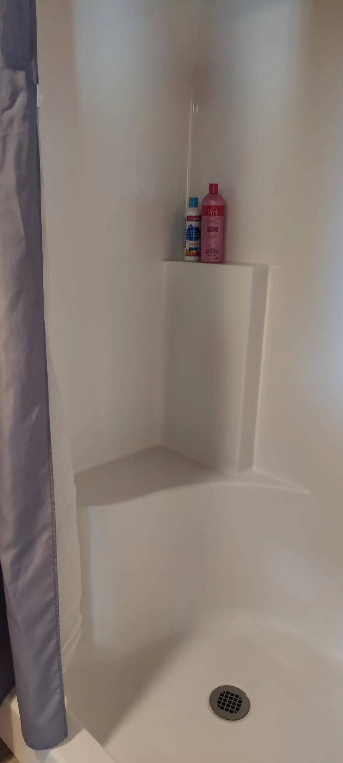 Shower in Kozy Haven Log Cabin Rentals