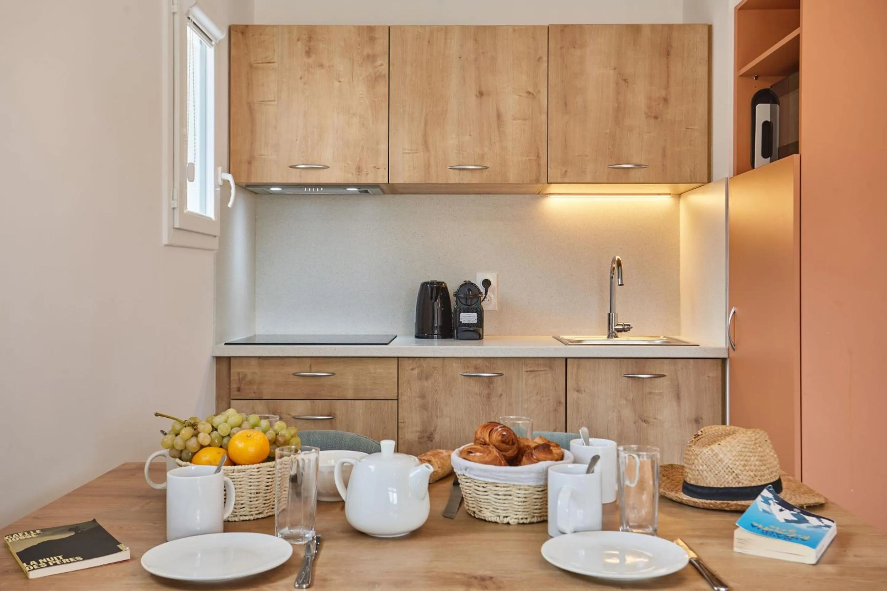 Kitchen or kitchenette in Résidence Odalys Riviera