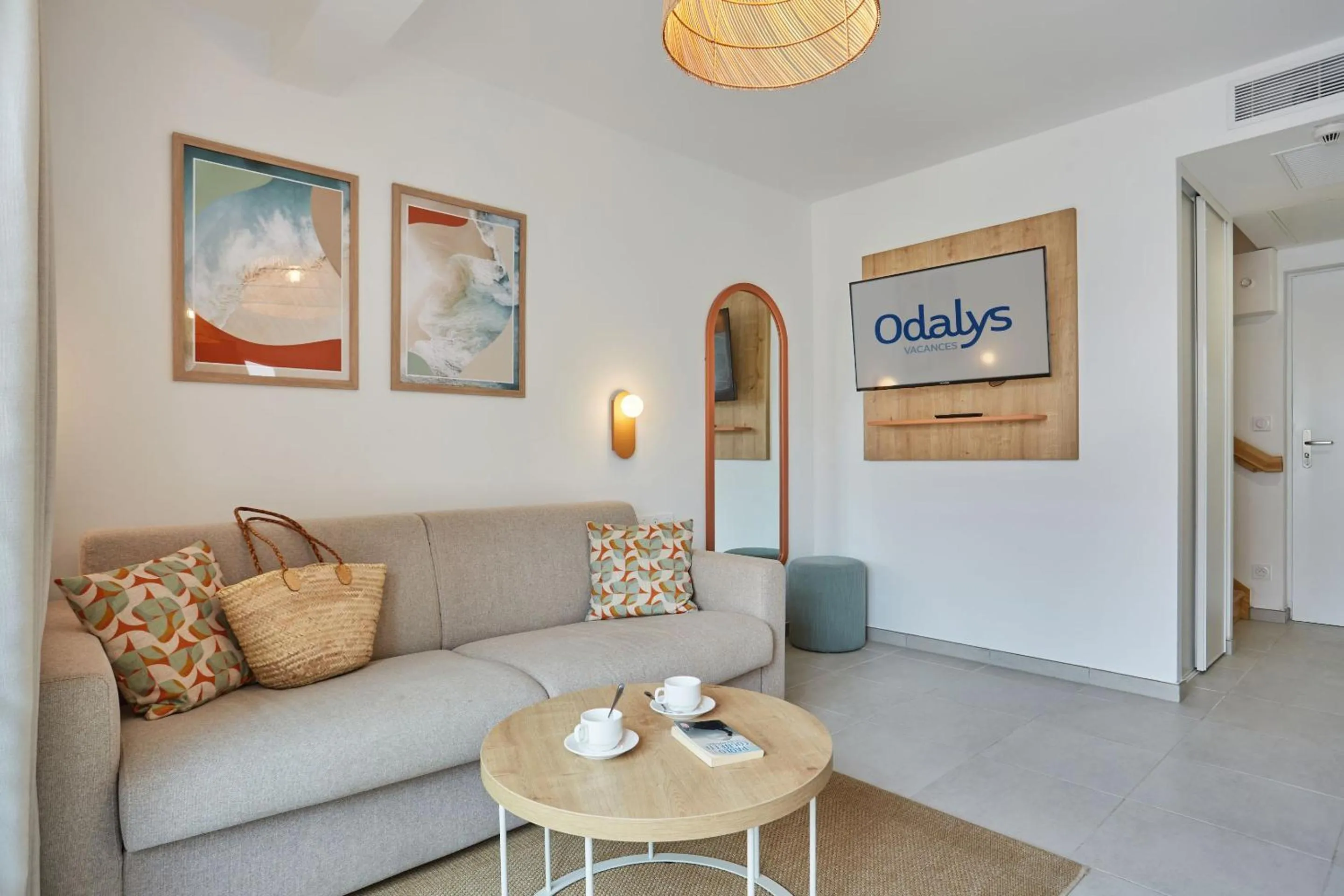 Seating area in Résidence Odalys Riviera