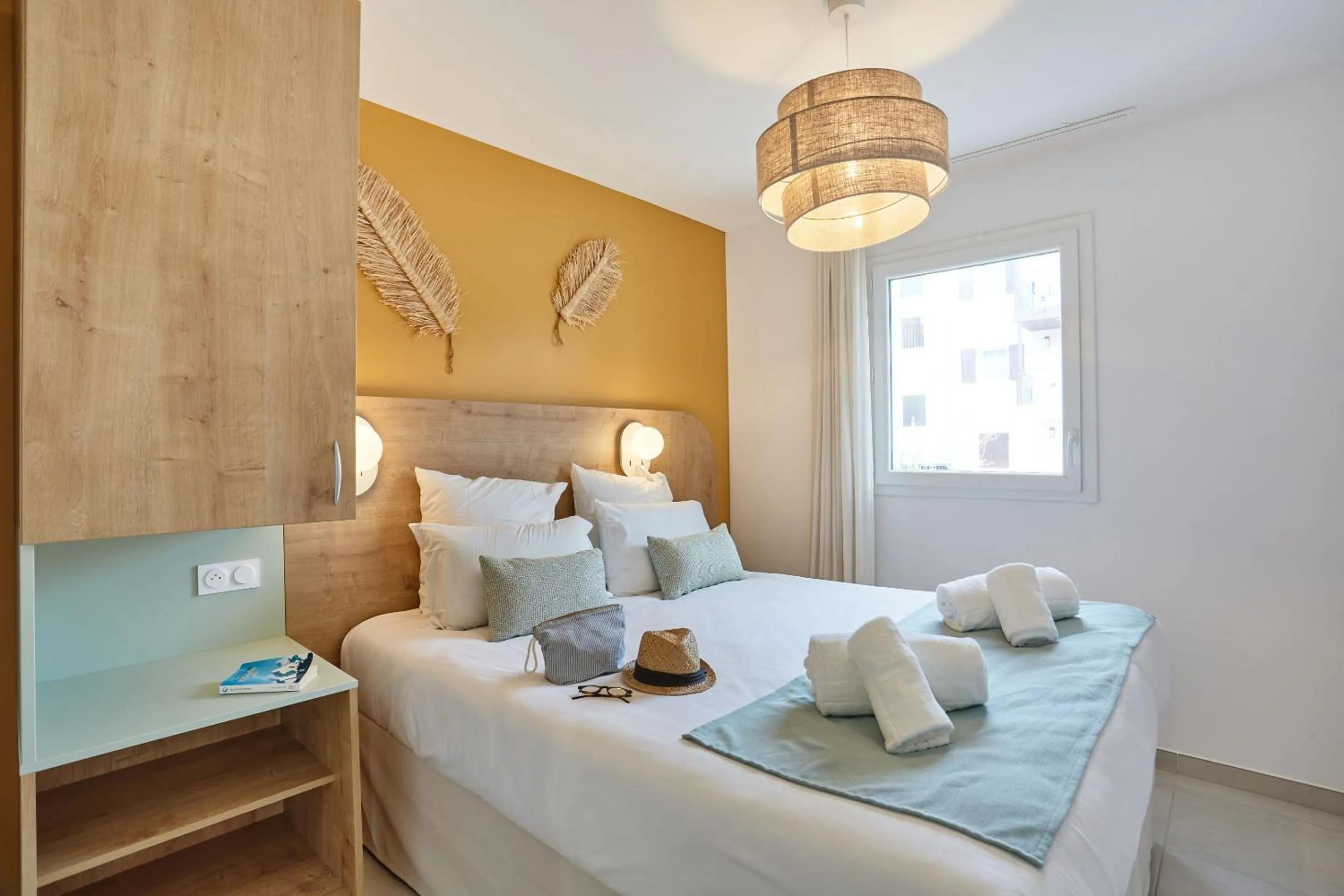 Bedroom, Bed in Résidence Odalys Riviera