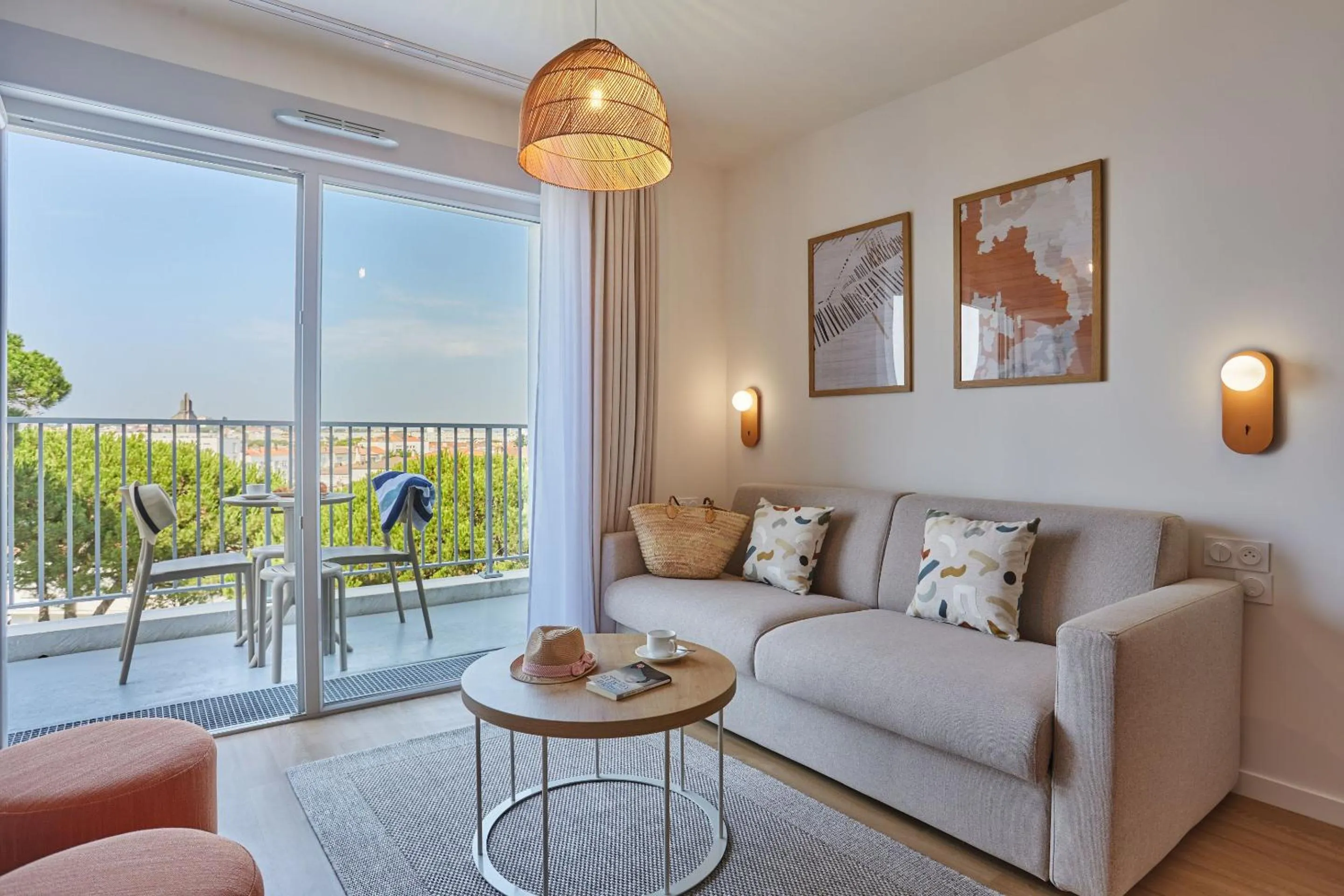 Seating area in Résidence Odalys L'Orée du Parc